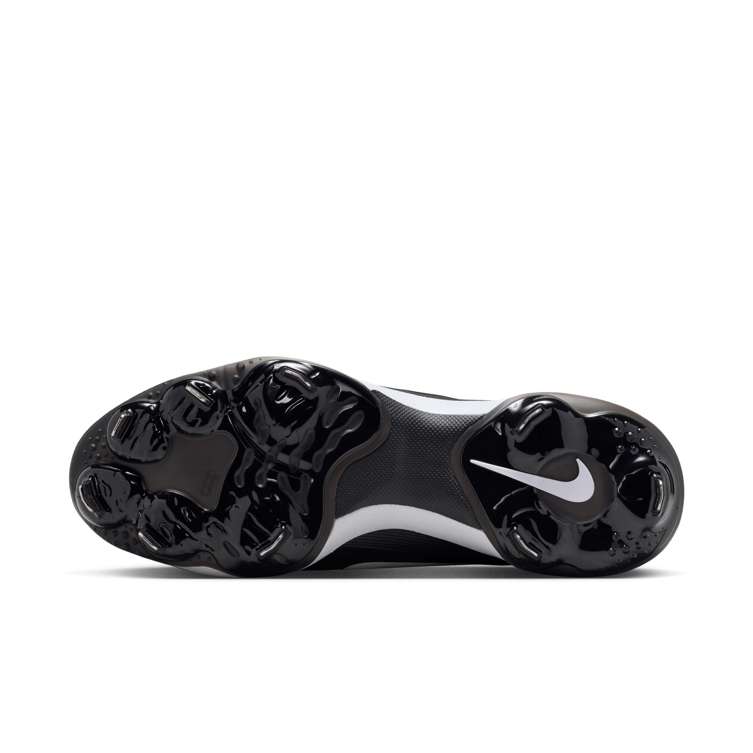 Nike Diamond Standout MTL "Black/White" Men's Baseball Cleat - BLACK/WHITE Thumbnail View 6
