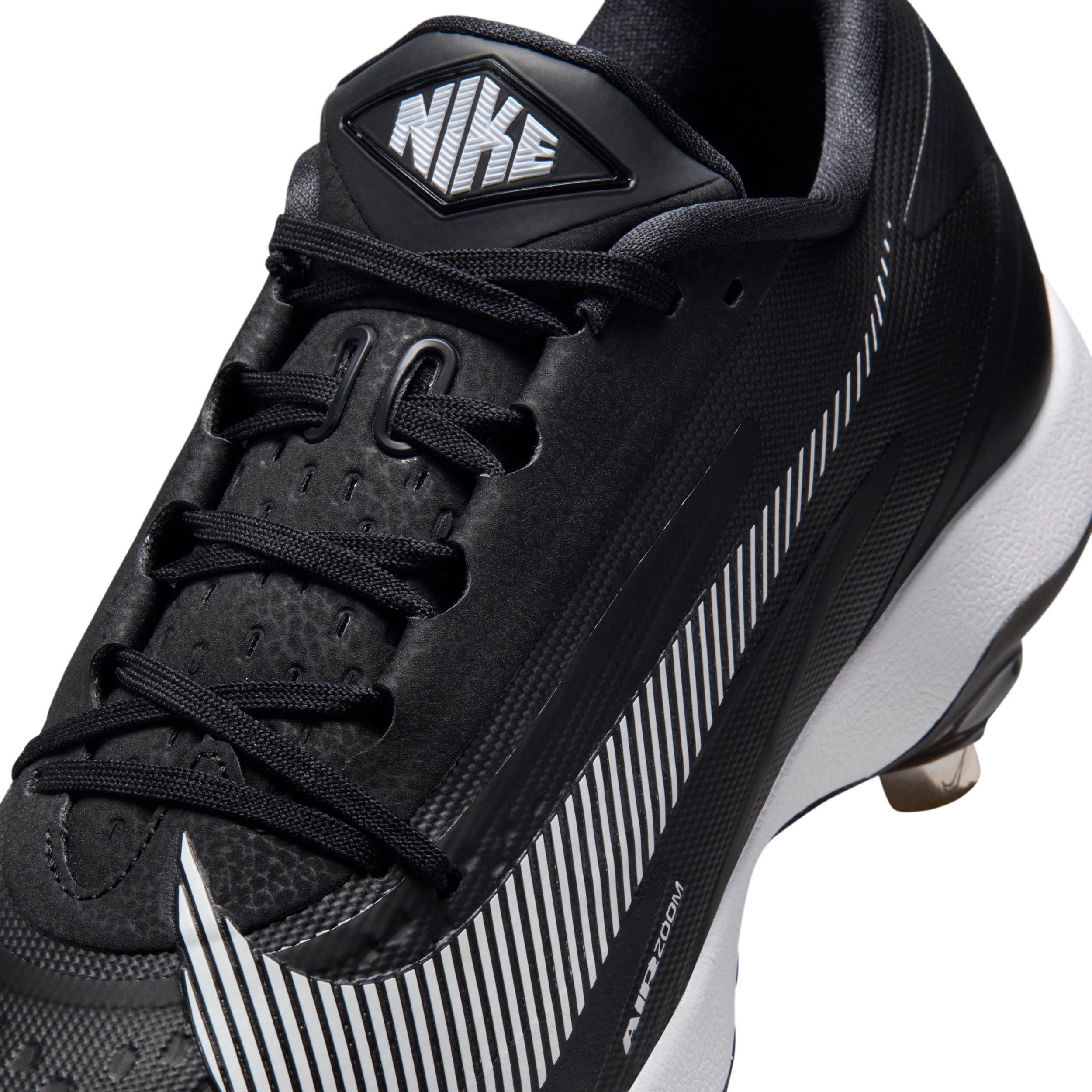 Nike Diamond Standout MTL "Black/White" Men's Baseball Cleat - BLACK/WHITE Thumbnail View 8