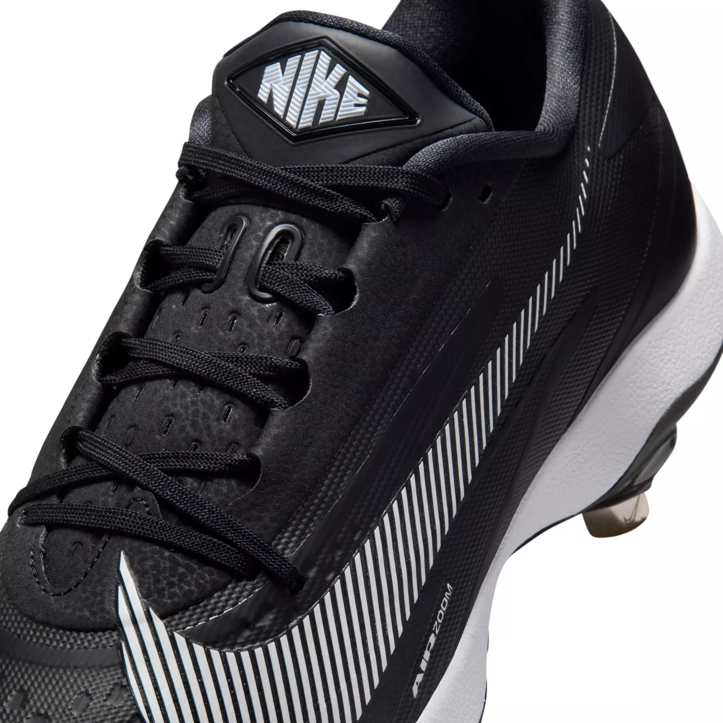 Nike Diamond Standout MTL "Black/White" Men's Baseball Cleat - BLACK/WHITE