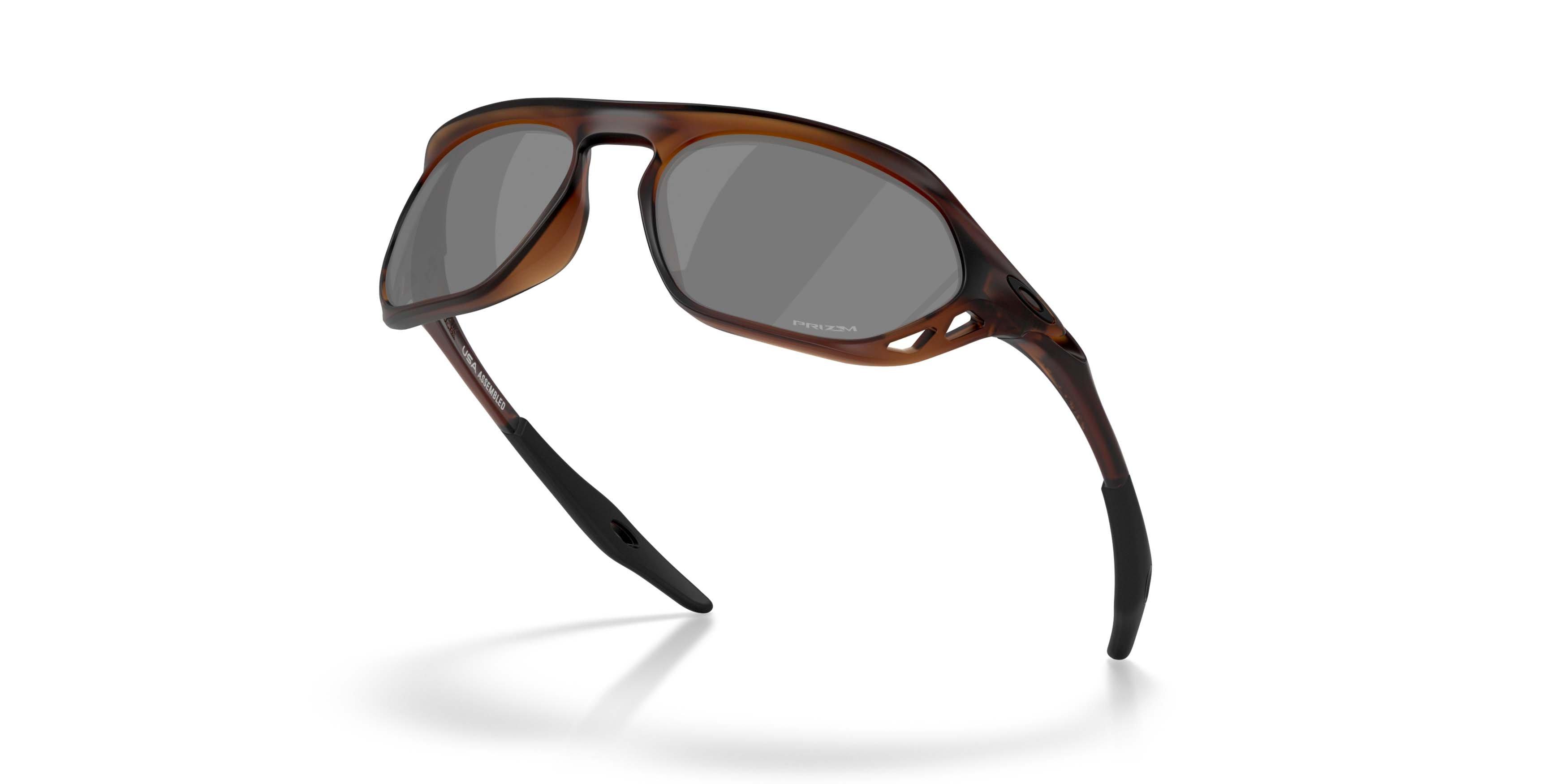 Oakley Cage Jacket Prizm Black Sunglasses - Matte Rootbeer - BROWN/BLACK