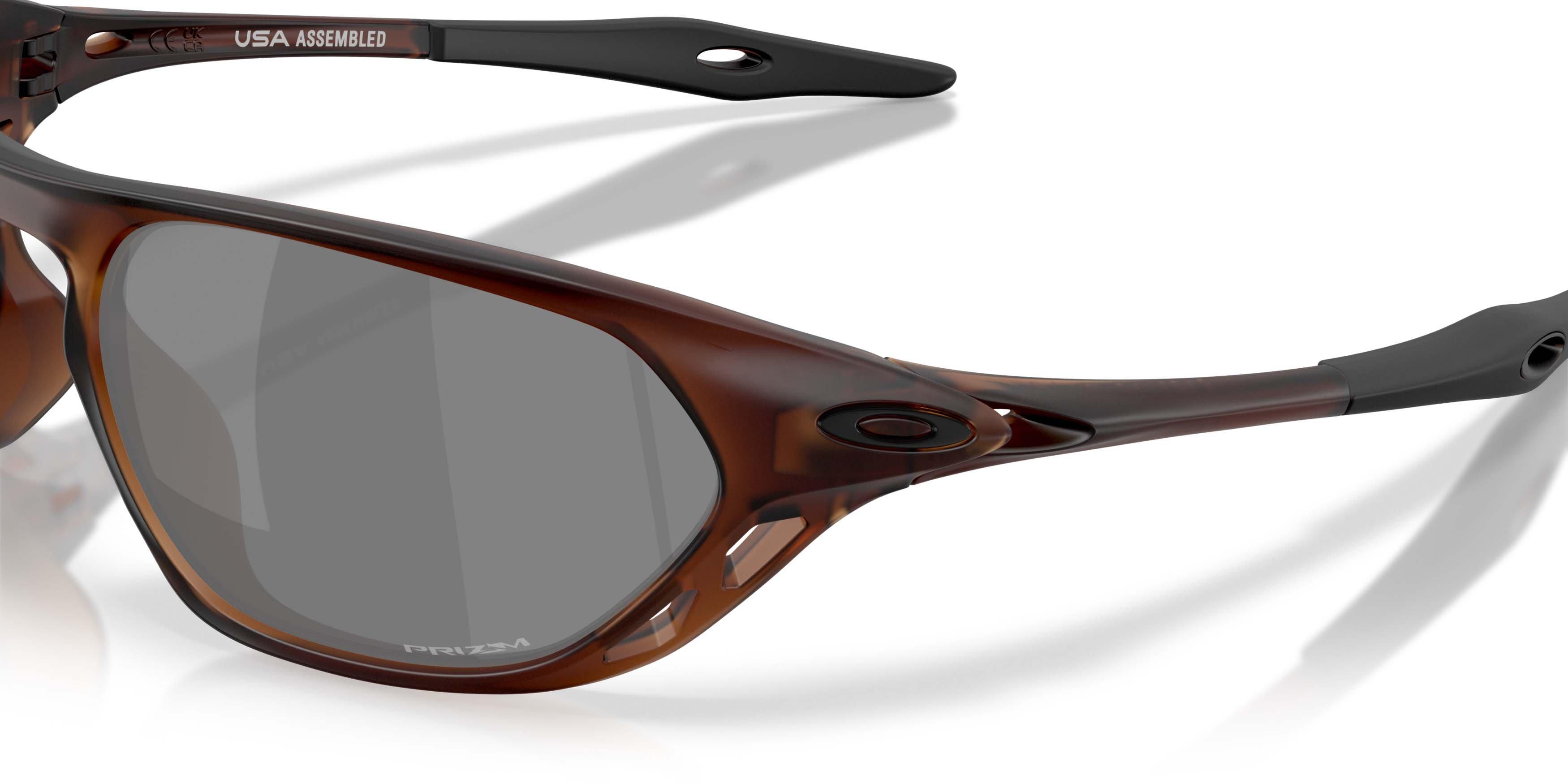 Oakley Cage Jacket Prizm Black Sunglasses - Matte Rootbeer - BROWN/BLACK