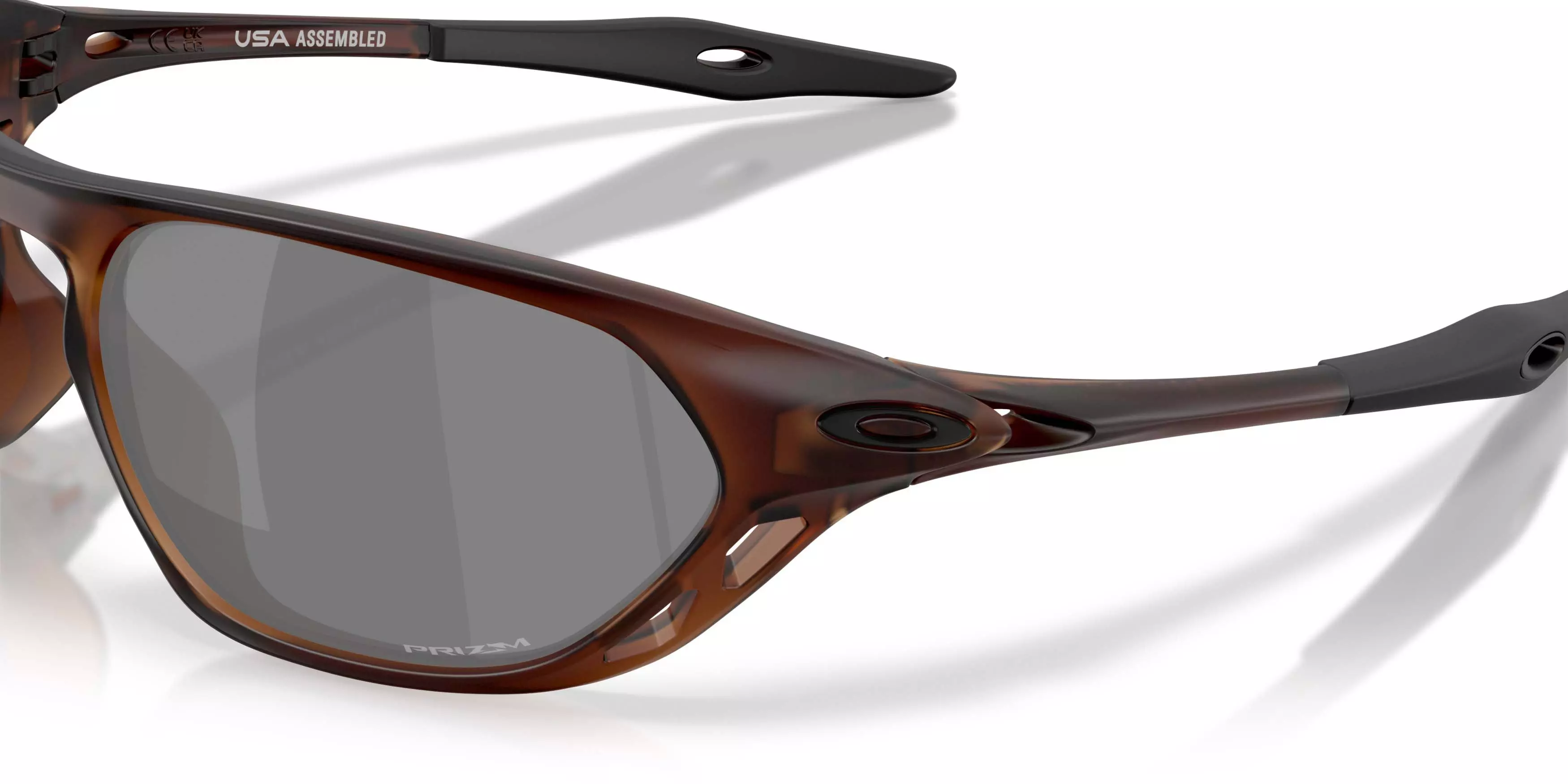 Oakley Cage Jacket Prizm Black Sunglasses - Matte Rootbeer - BROWN/BLACK