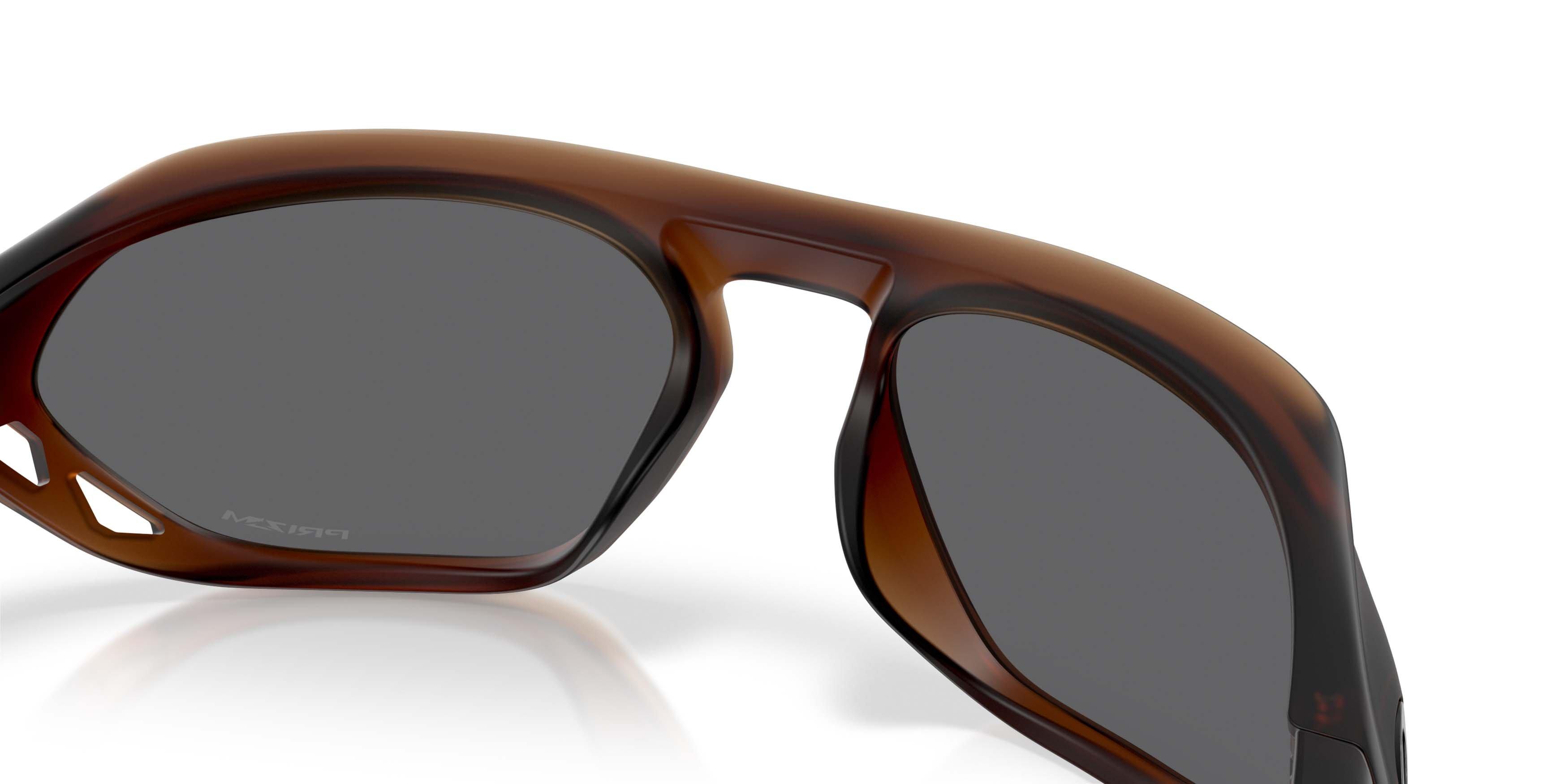 Oakley Cage Jacket Prizm Black Sunglasses - Matte Rootbeer - BROWN/BLACK