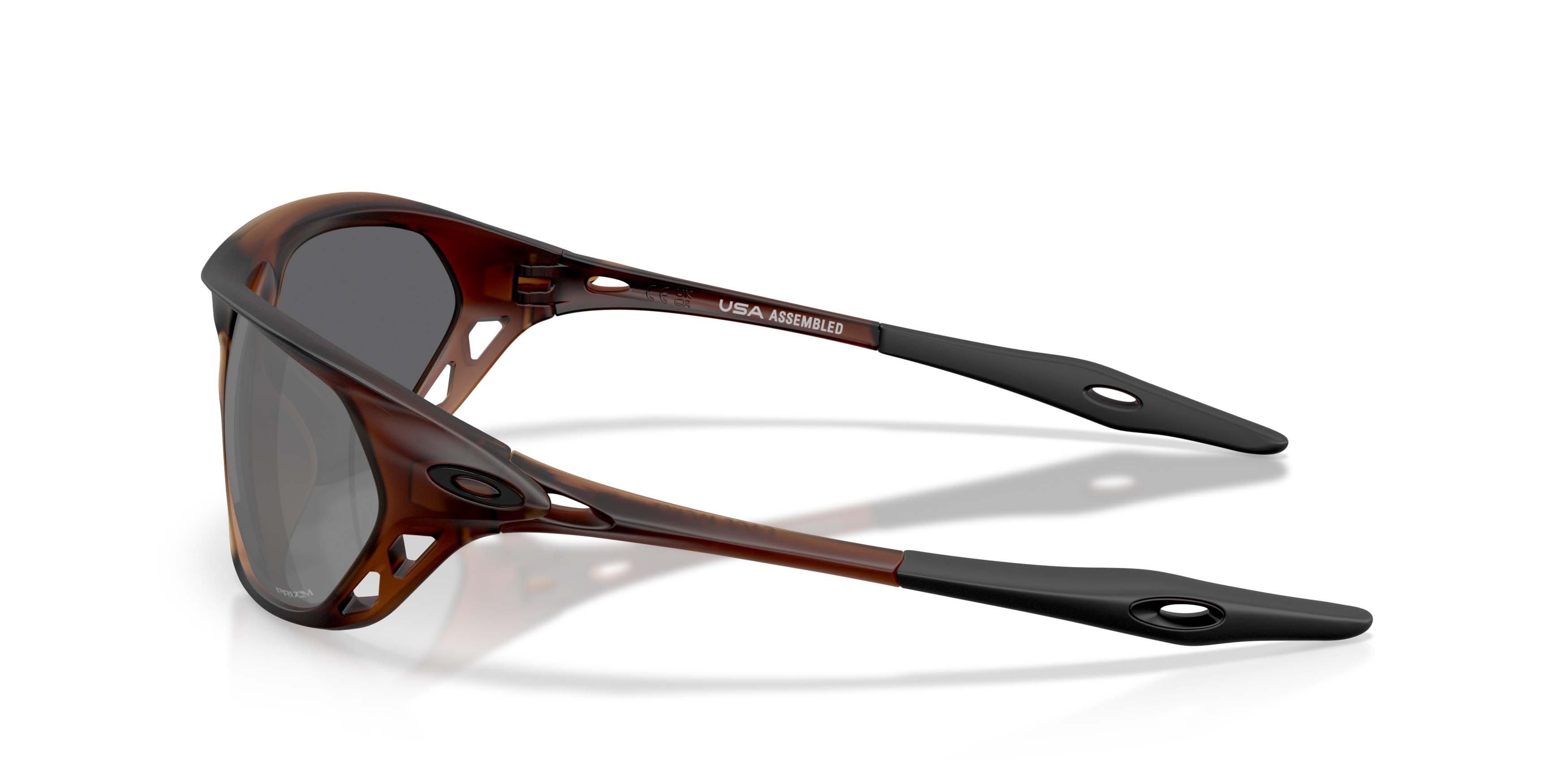Oakley Cage Jacket Prizm Black Sunglasses - Matte Rootbeer - BROWN/BLACK