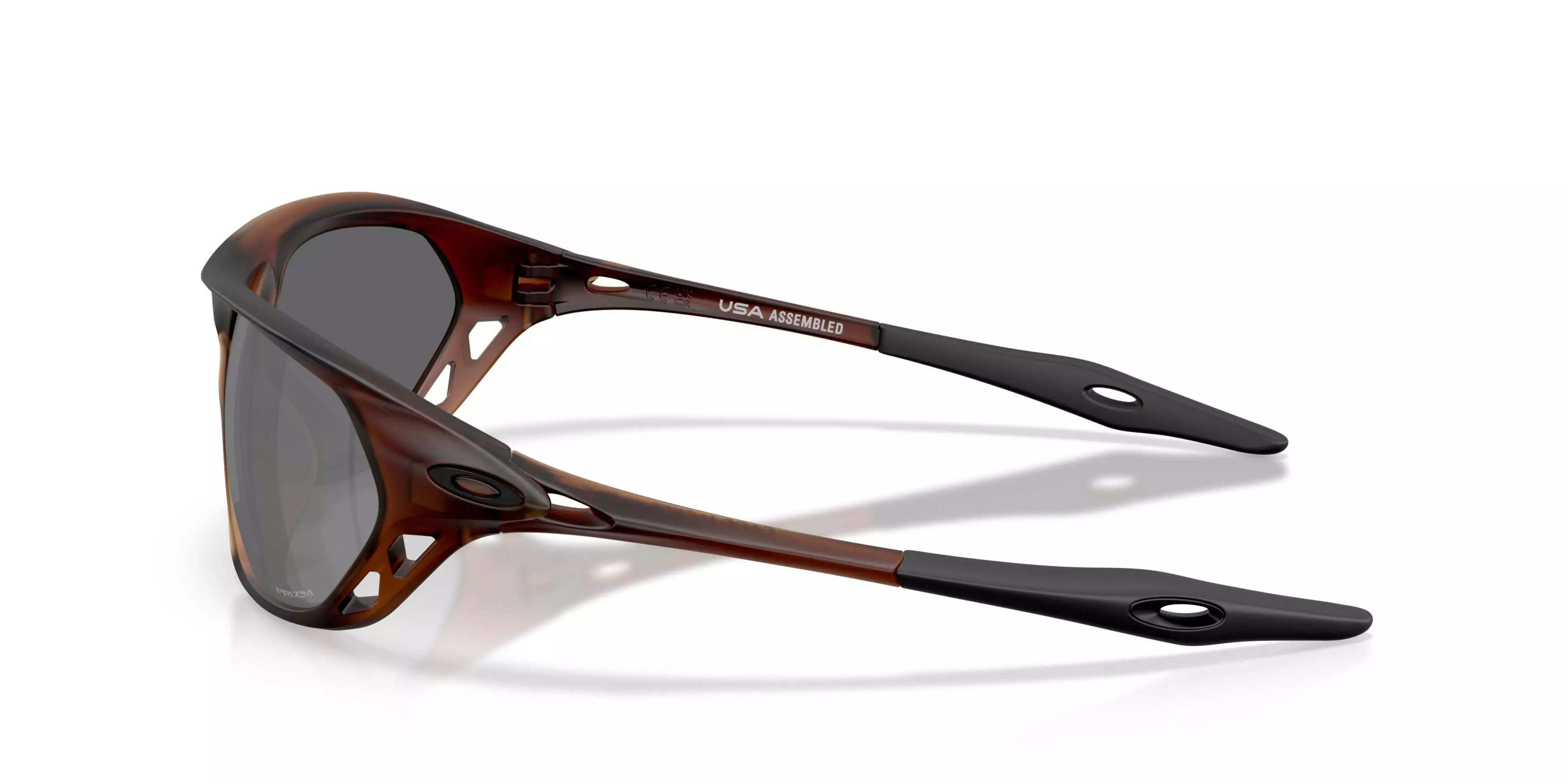 Oakley Cage Jacket Prizm Black Sunglasses - Matte Rootbeer - BROWN/BLACK