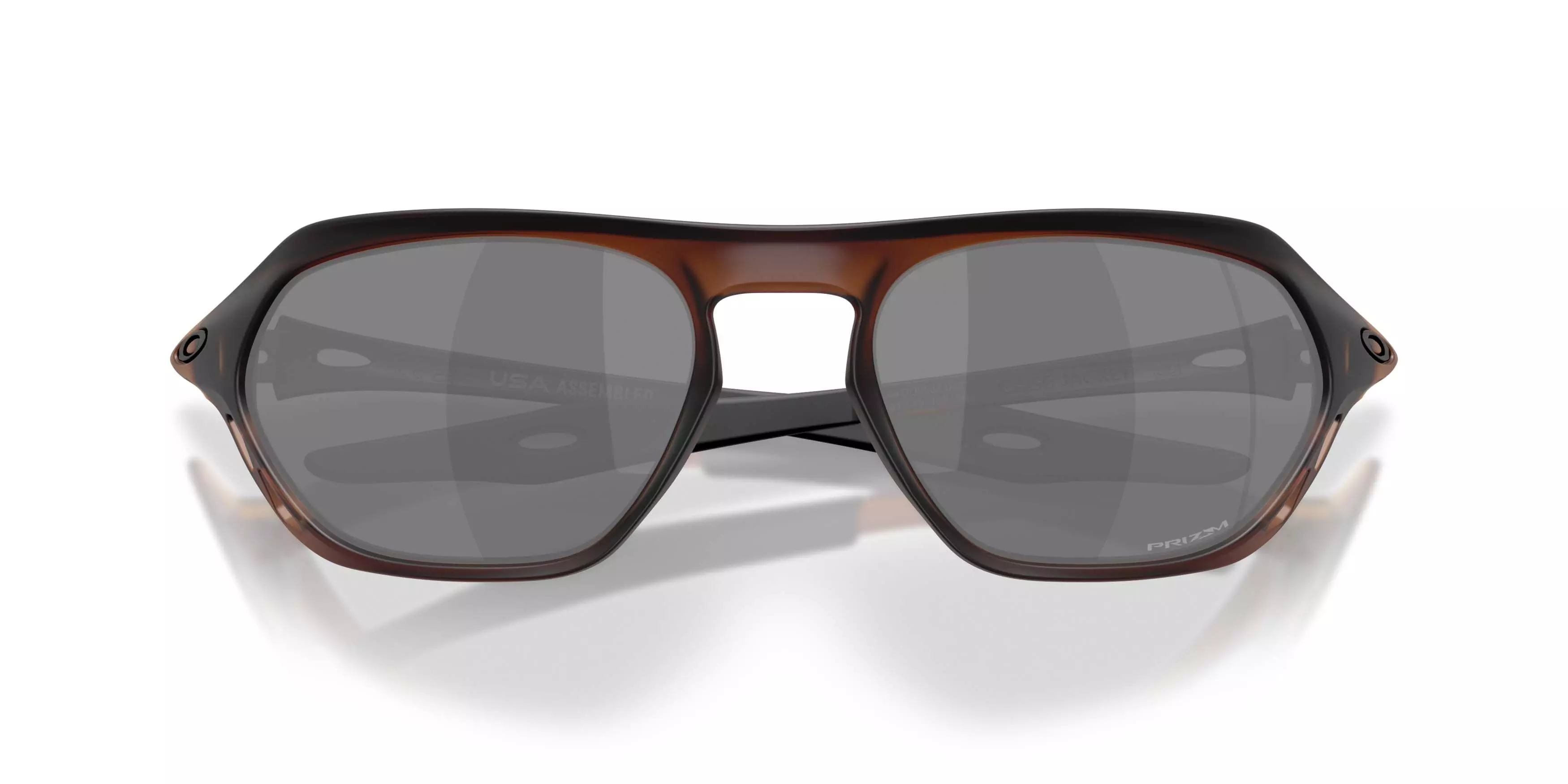 Oakley Cage Jacket Prizm Black Sunglasses - Matte Rootbeer - BROWN/BLACK