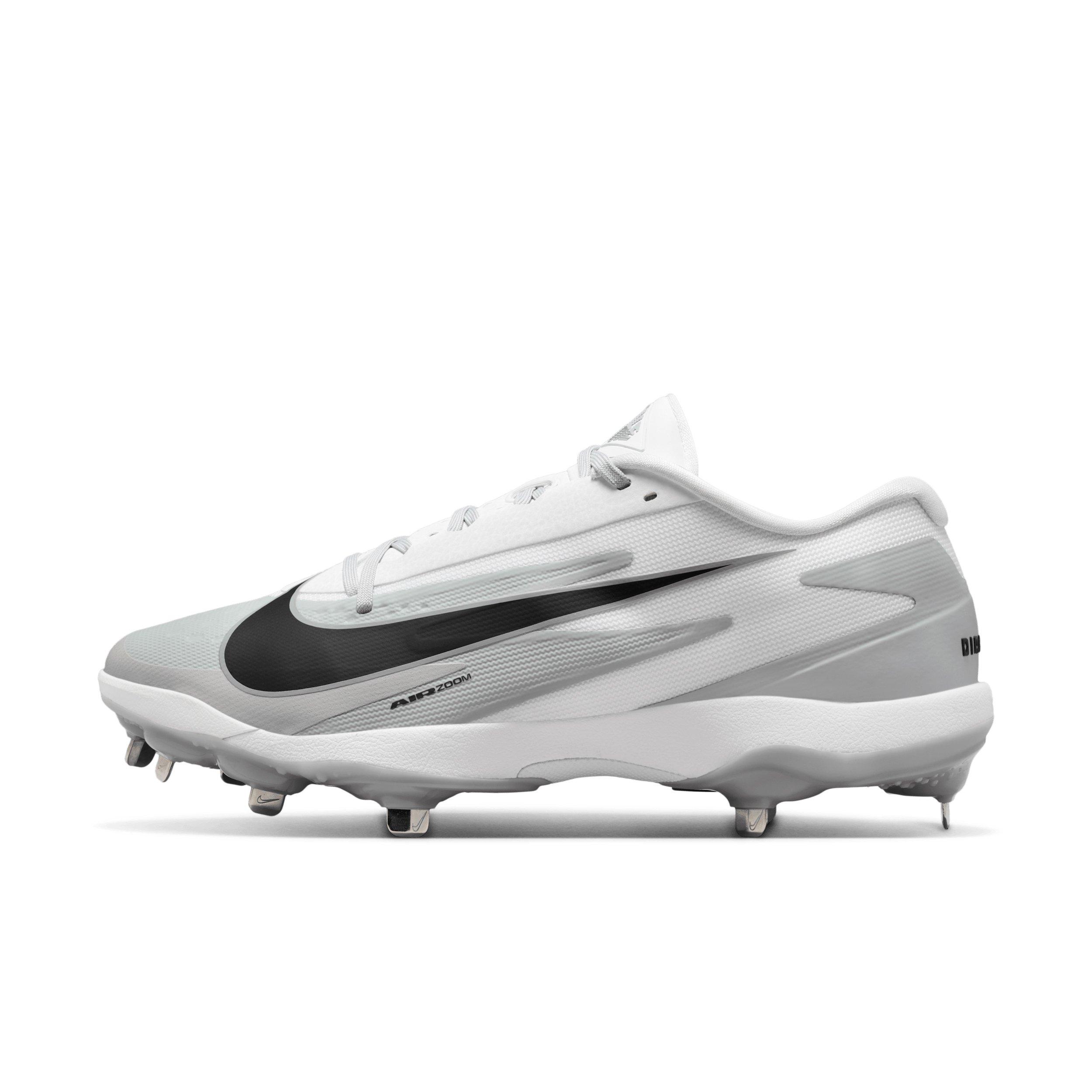 Nike Diamond Standout MTL "Wolf Grey/White/Black" Men's Baseball Cleat - GREY/WHITE/BLACK Thumbnail View 2