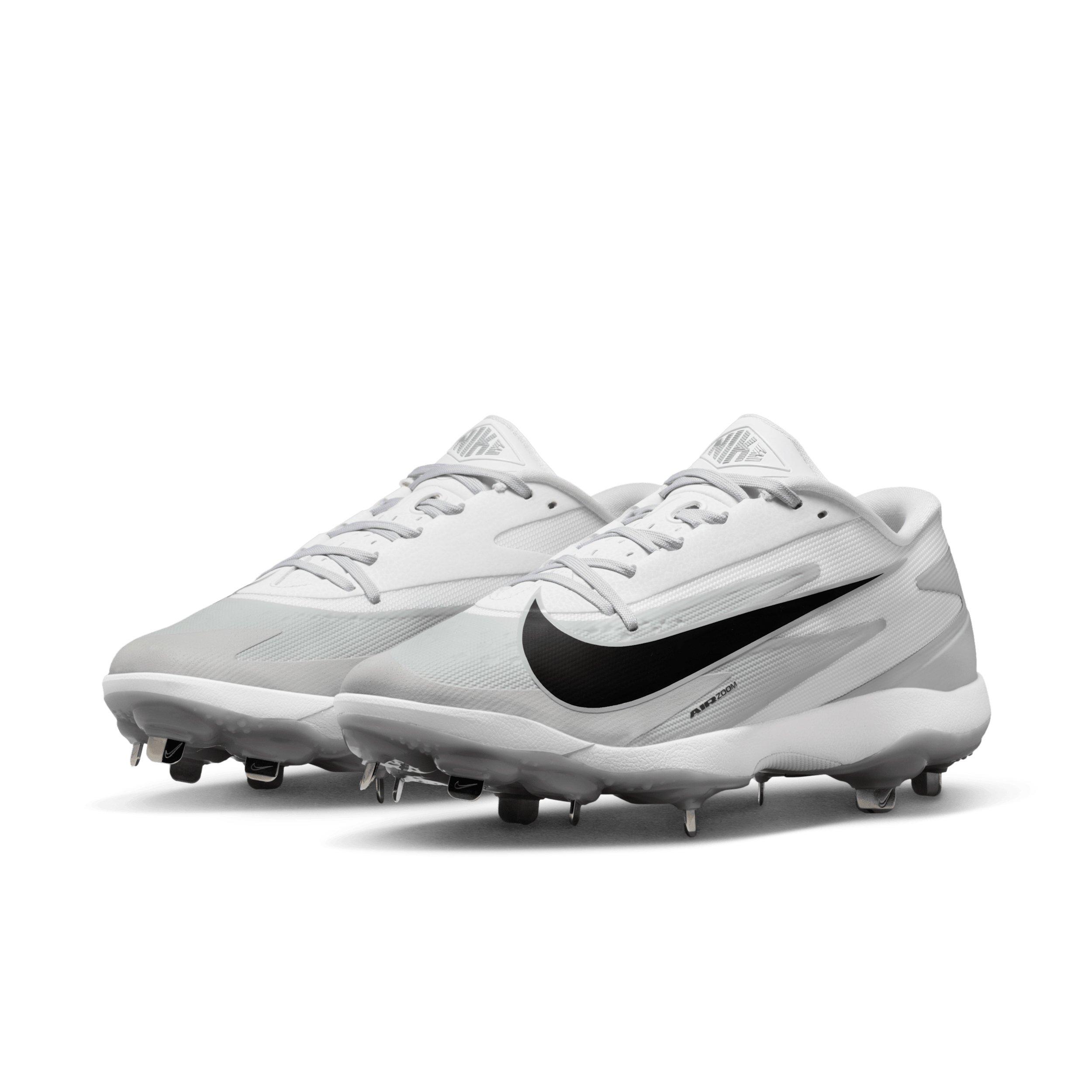 Nike Diamond Standout MTL "Wolf Grey/White/Black" Men's Baseball Cleat - GREY/WHITE/BLACK Thumbnail View 3