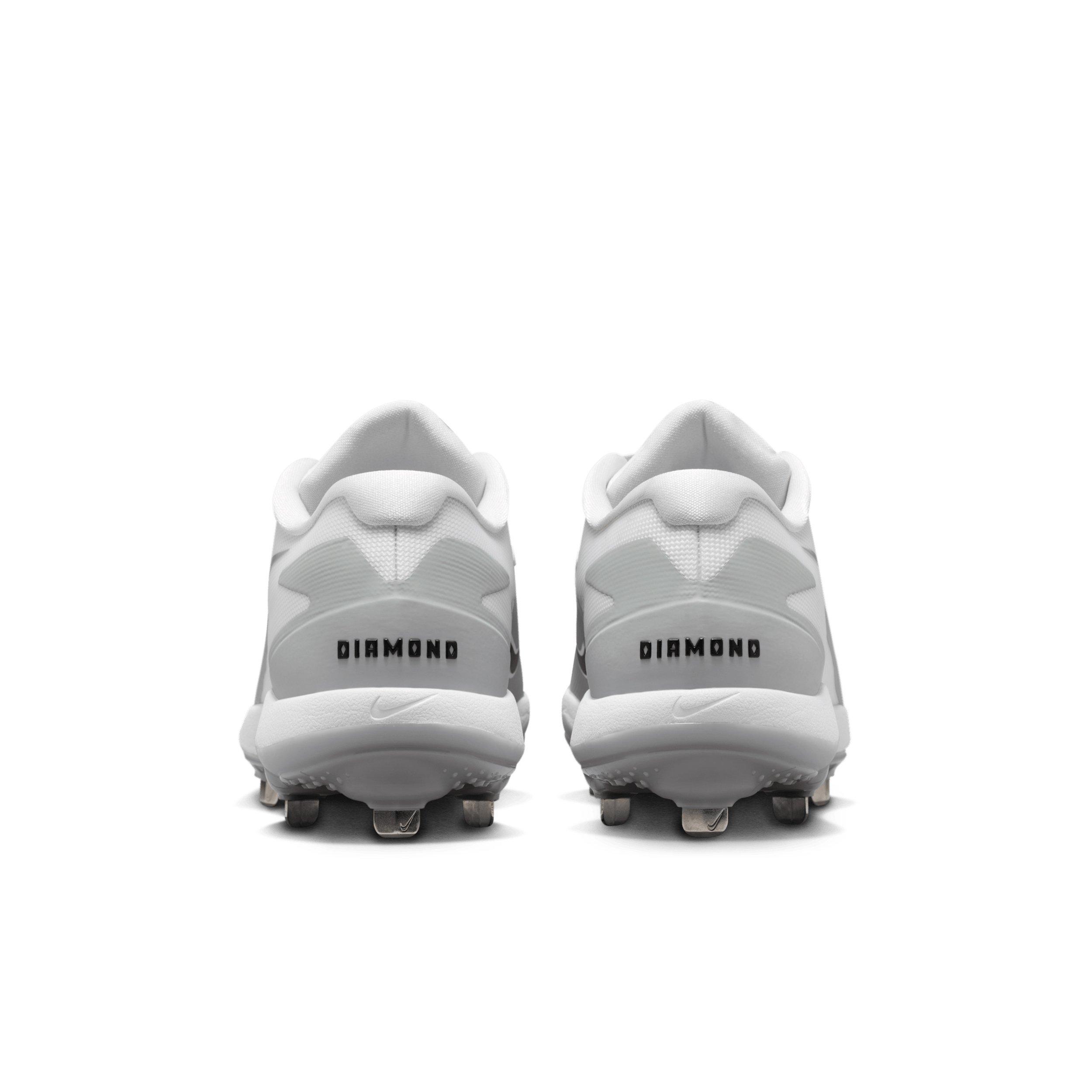 Nike Diamond Standout MTL "Wolf Grey/White/Black" Men's Baseball Cleat - GREY/WHITE/BLACK Thumbnail View 5