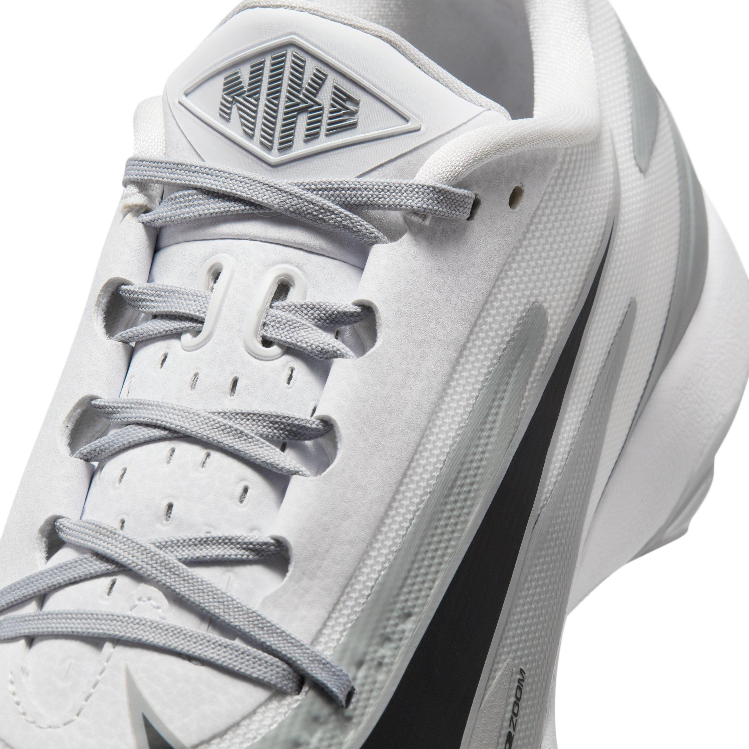 Nike Diamond Standout MTL "Wolf Grey/White/Black" Men's Baseball Cleat - GREY/WHITE/BLACK Thumbnail View 8