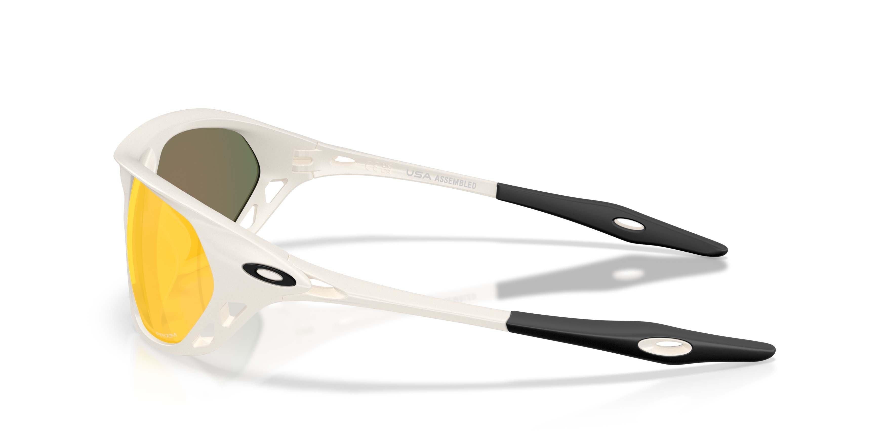 Oakley Cage Jacket Prizm Ruby Sunglasses - Matte Mist - WHITE/RED