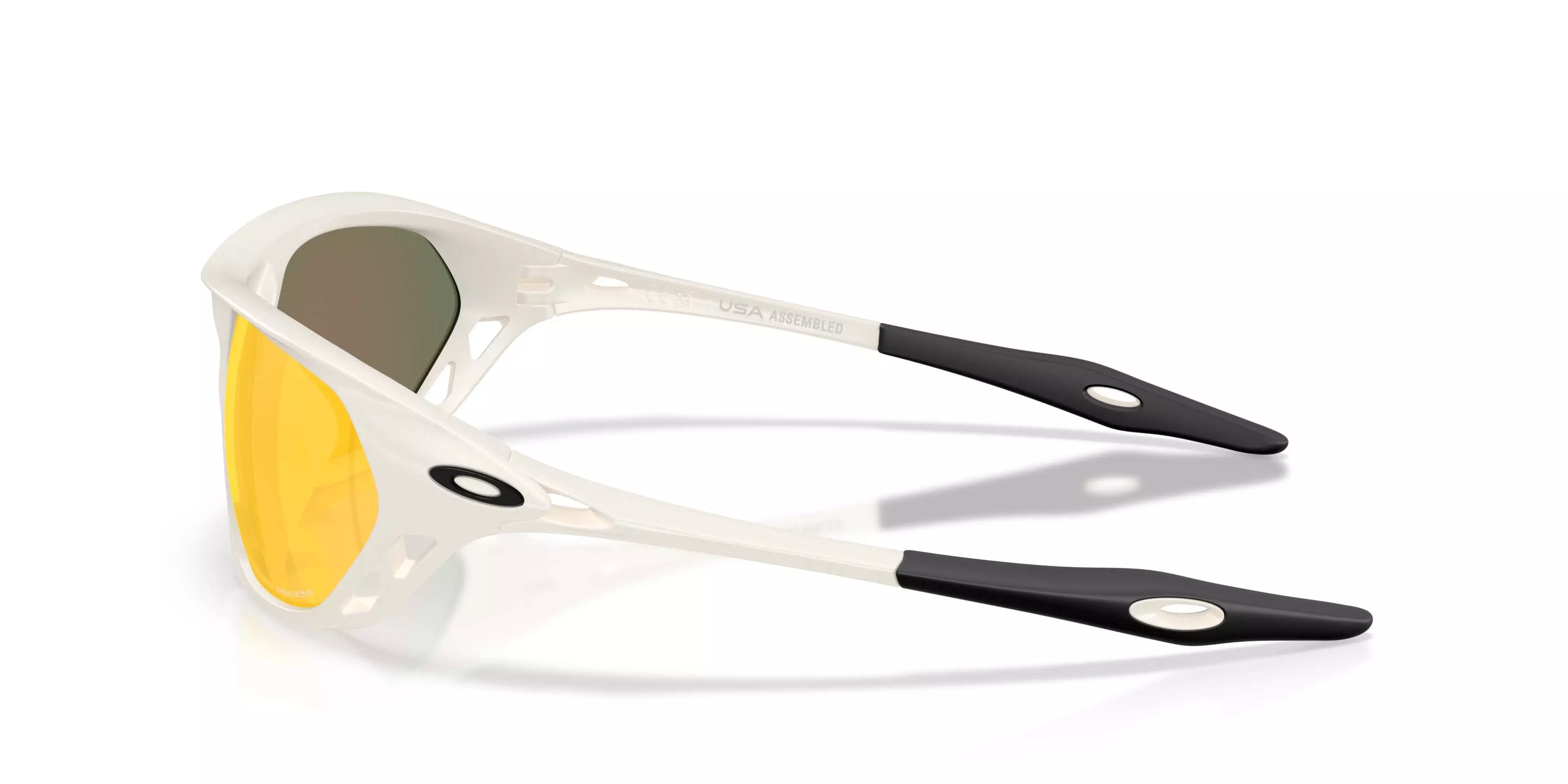 Oakley Cage Jacket Prizm Ruby Sunglasses - Matte Mist - WHITE/RED