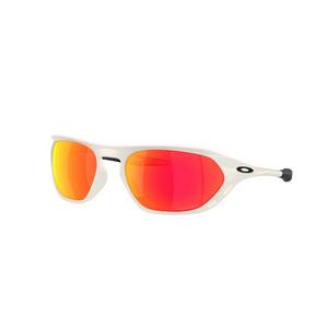 Oakley Cage Jacket Prizm Ruby Sunglasses - Matte Mist - WHITE/RED