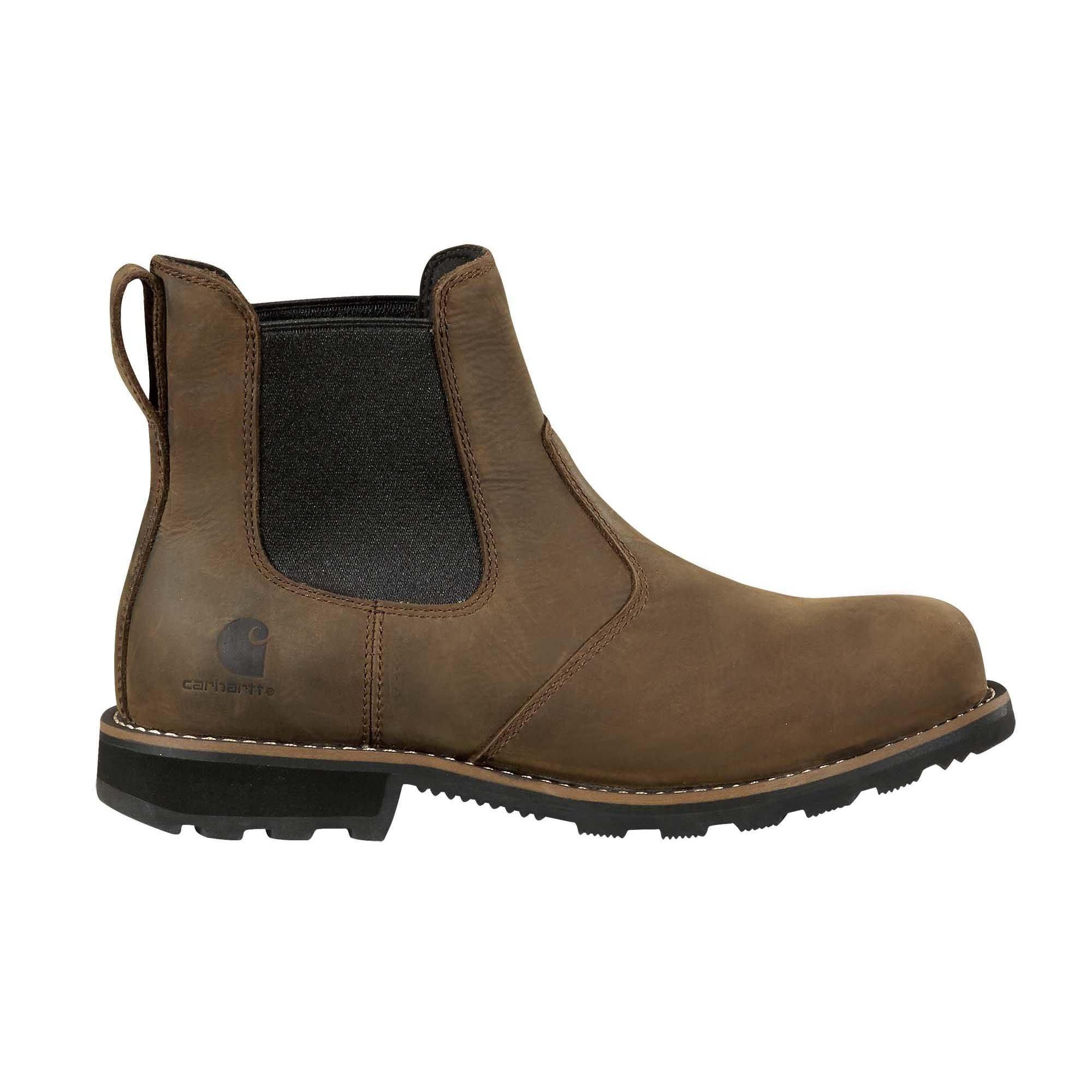 Carhartt Water Resistant Chelsea Soft Toe "Mossy Brown" Men's Boot - BROWN Thumbnail View 1