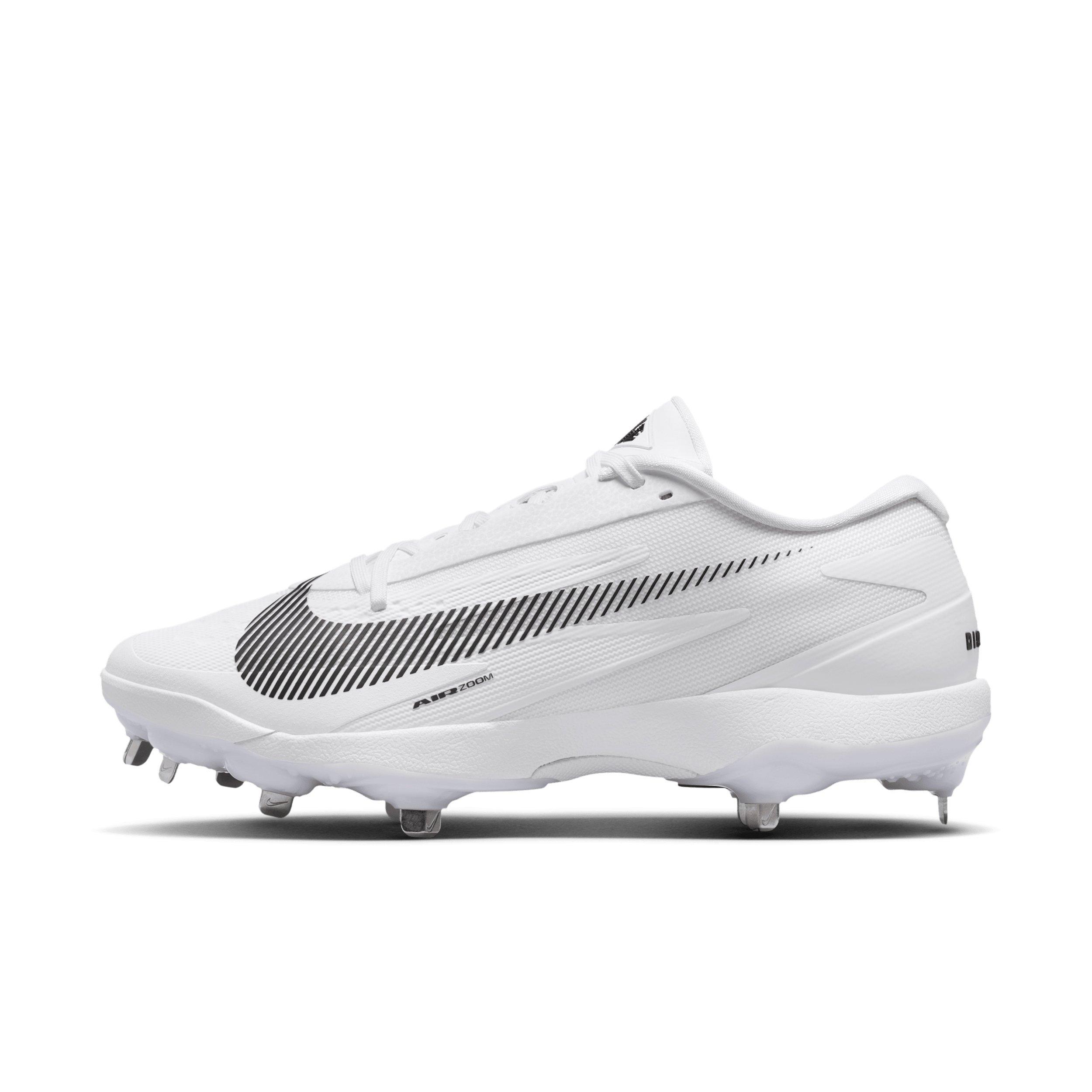 Nike Diamond Standout MTL "White/Black" Men's Baseball Cleat - WHITE/BLACK Thumbnail View 2