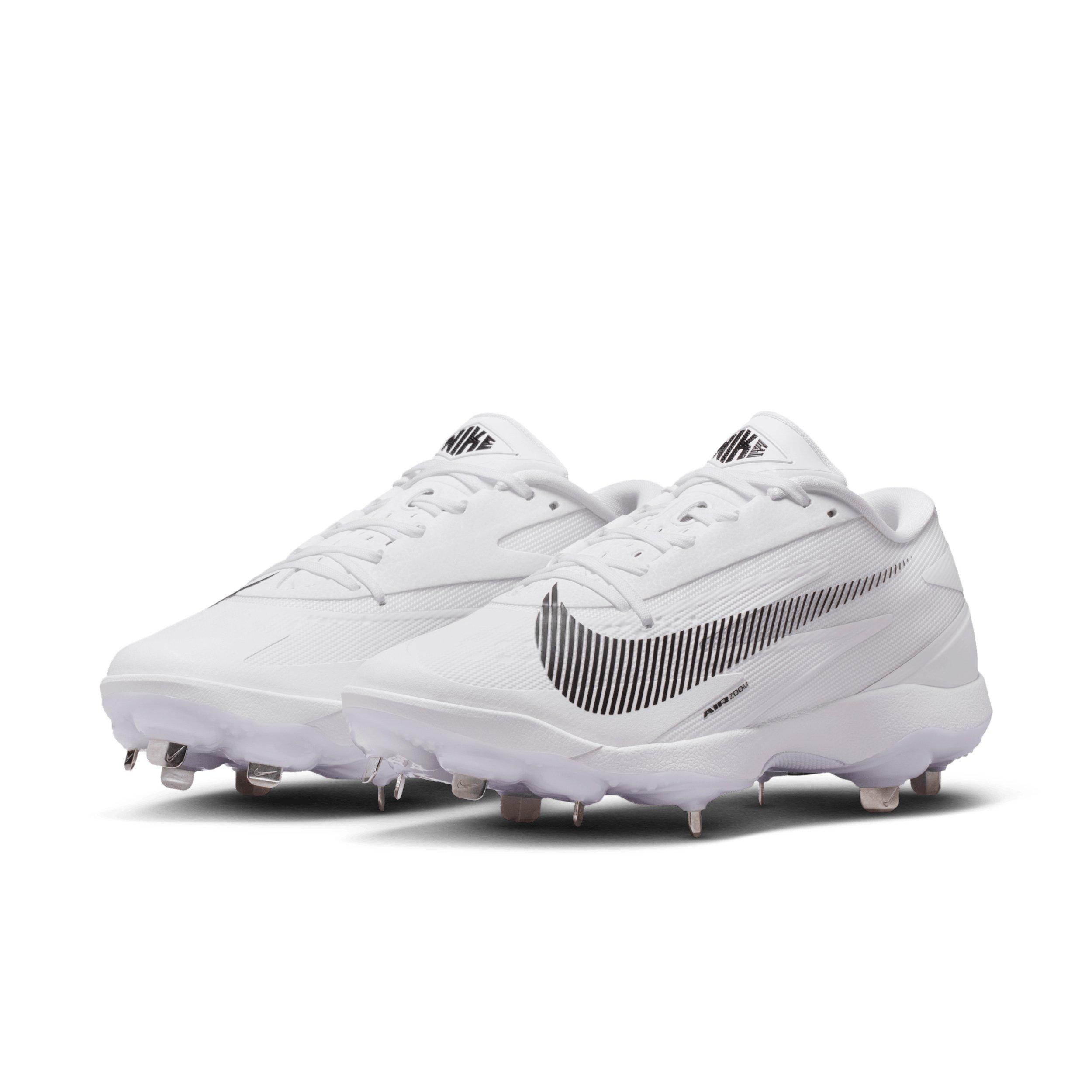 Nike Diamond Standout MTL "White/Black" Men's Baseball Cleat - WHITE/BLACK Thumbnail View 3