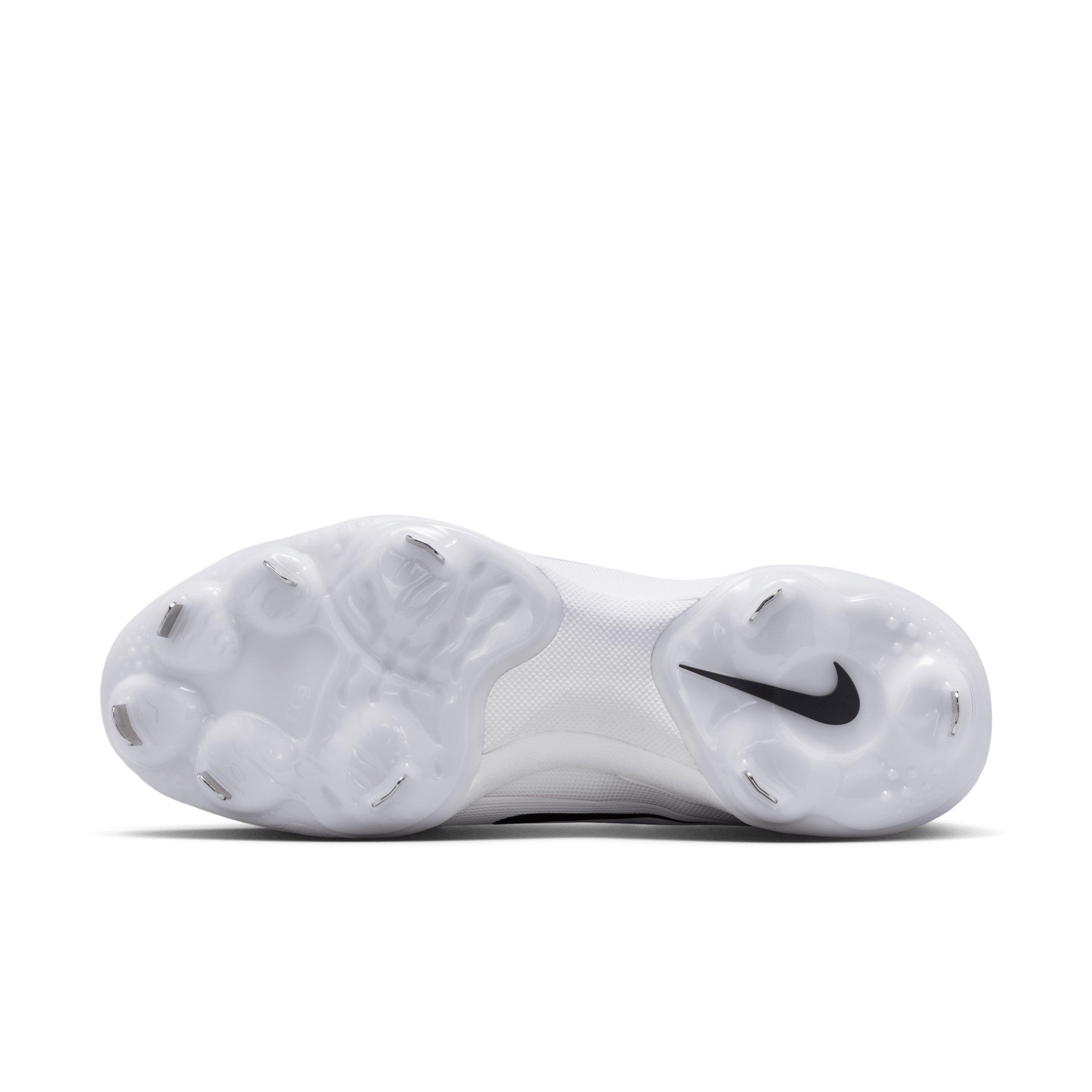 Nike Diamond Standout MTL "White/Black" Men's Baseball Cleat - WHITE/BLACK Thumbnail View 6