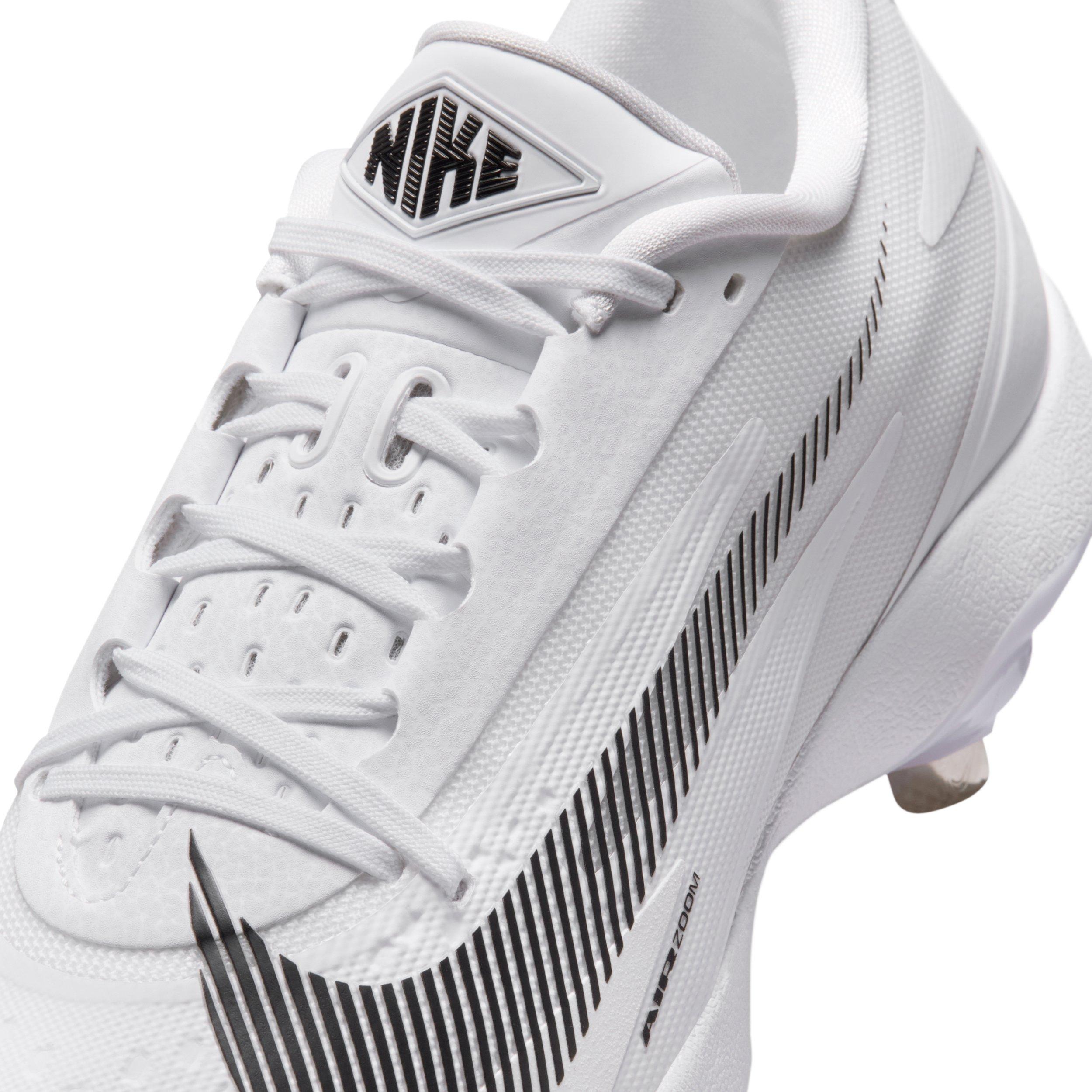 Nike Diamond Standout MTL "White/Black" Men's Baseball Cleat - WHITE/BLACK Thumbnail View 8