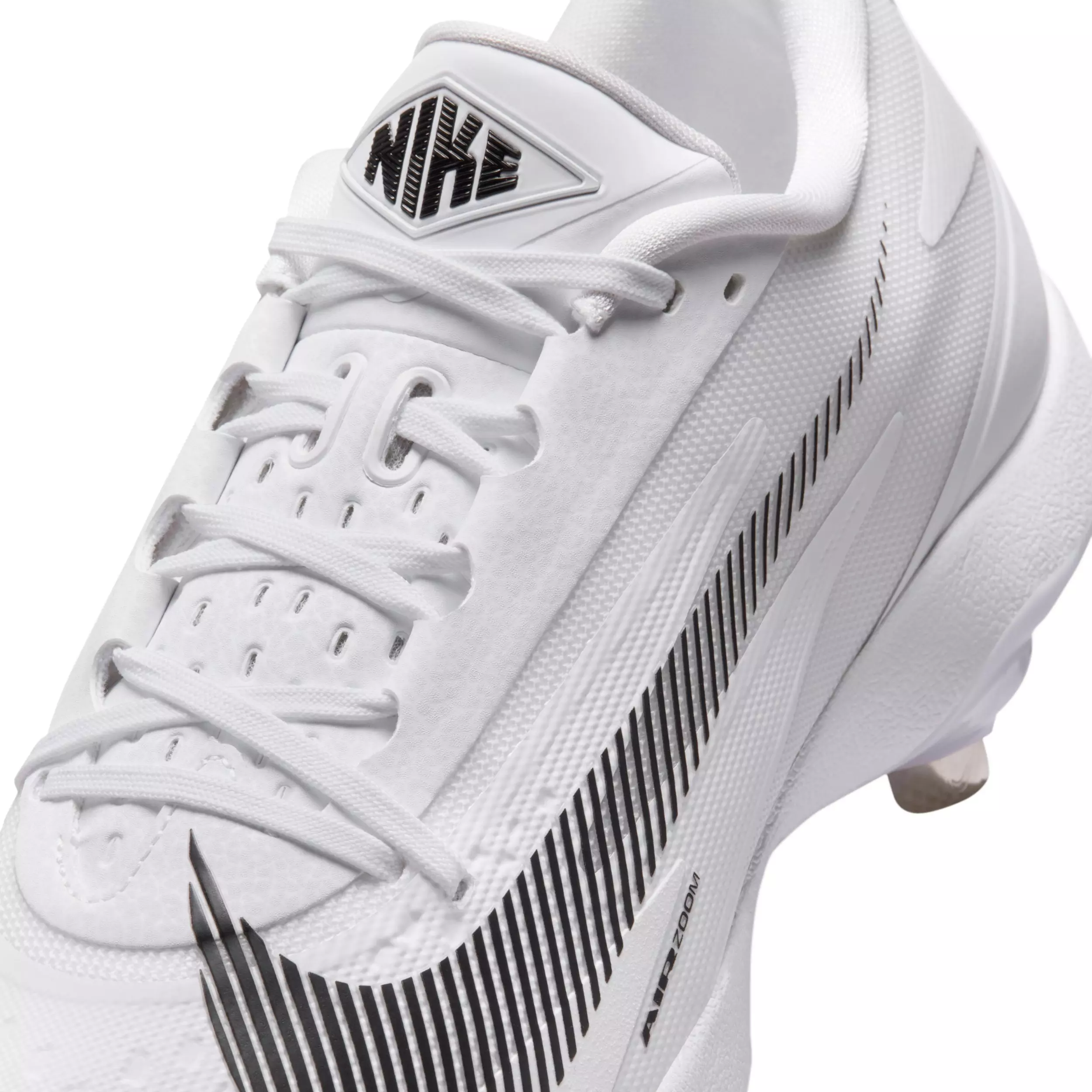 Nike Diamond Standout MTL "White/Black" Men's Baseball Cleat - WHITE/BLACK
