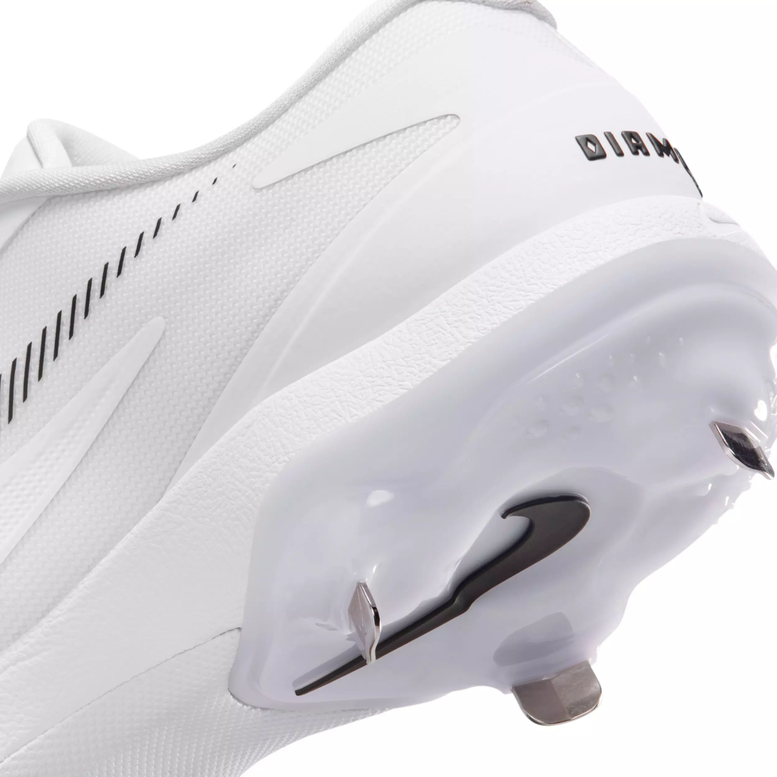 Nike Diamond Standout MTL "White/Black" Men's Baseball Cleat - WHITE/BLACK
