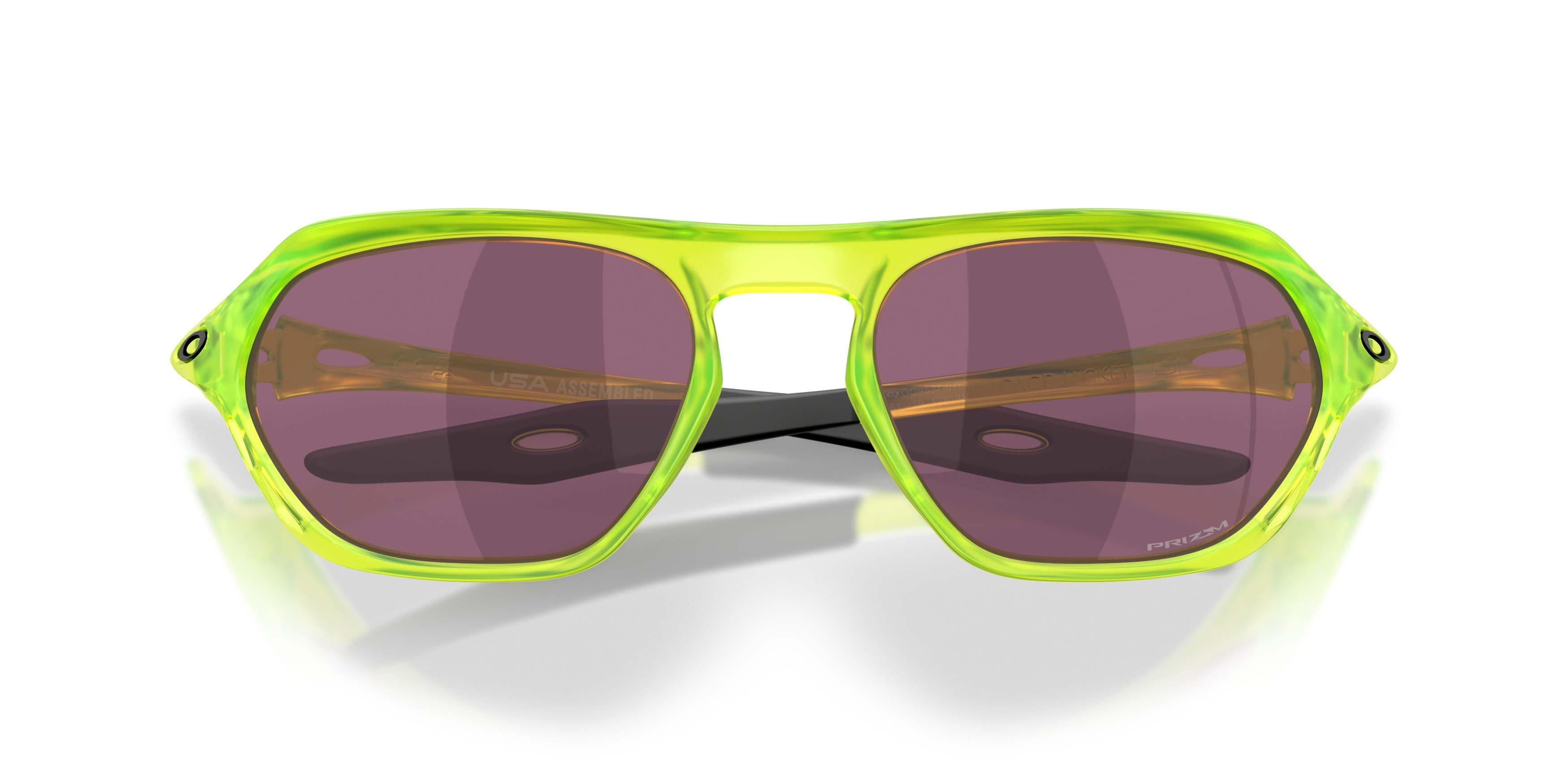 Oakley Cage Jacket Prizm Road Black Sunglasses - Matte Uranium - MULTI-COLOR