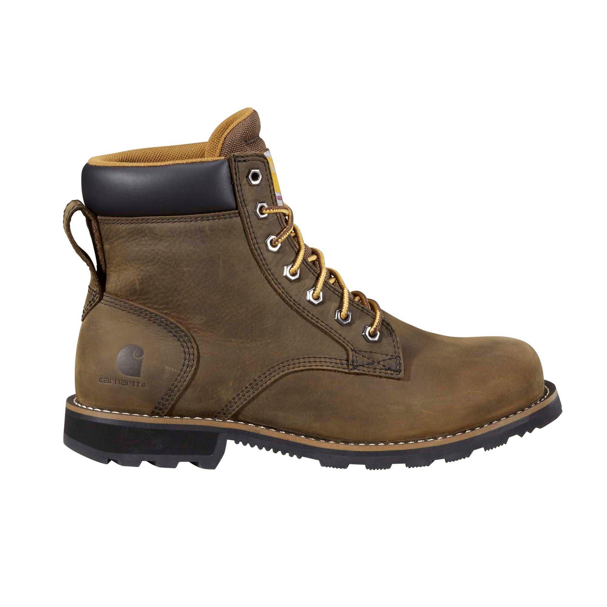 Carhartt Frontier 6" Water Resistant Boot Soft Toe "Mossy Brown" Men's Boot - BROWN Thumbnail View 1