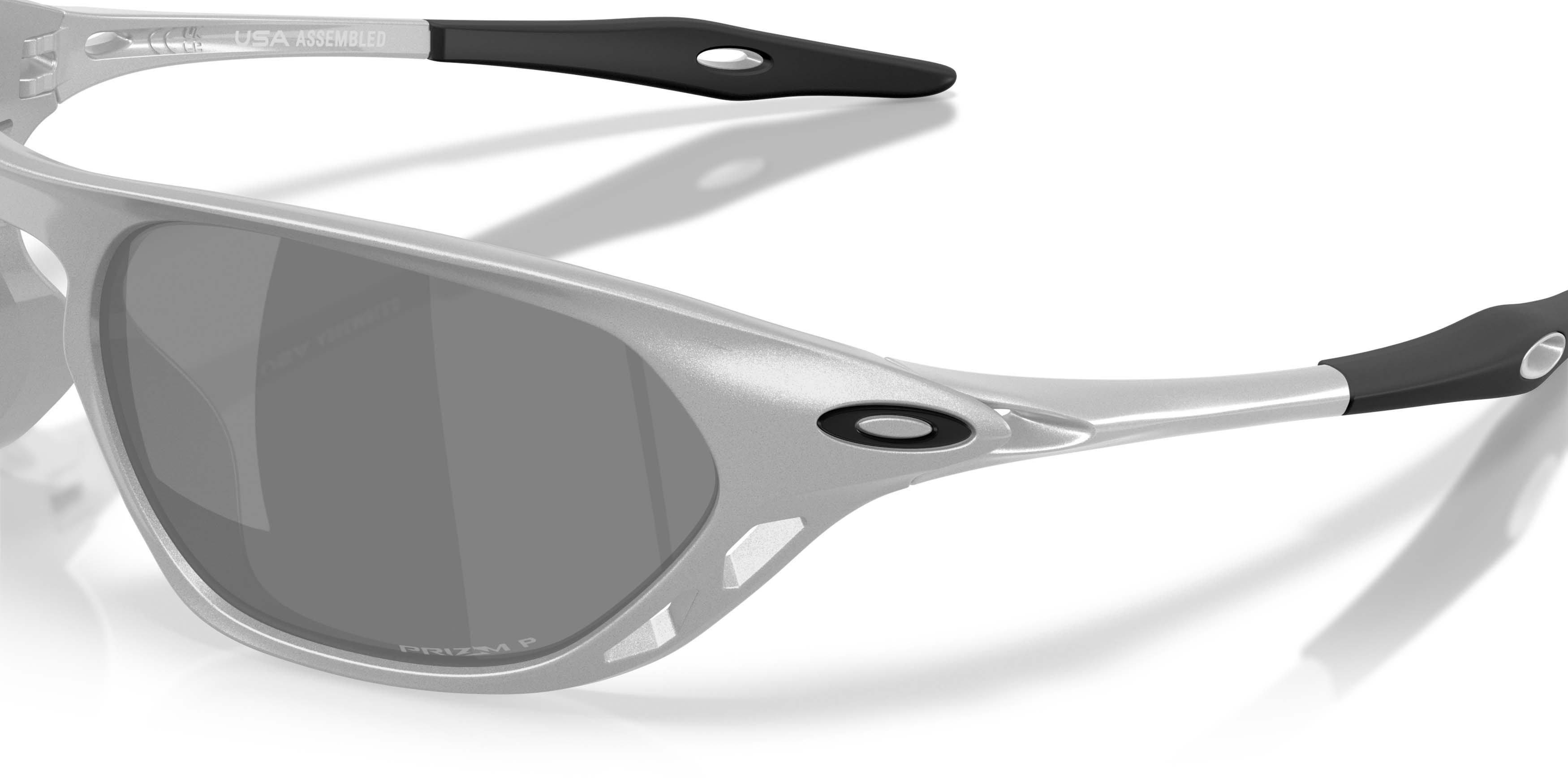 Oakley Cage Jacket Prizm Black Polarized Sunglasses - X Silver - SILVER/BLACK
