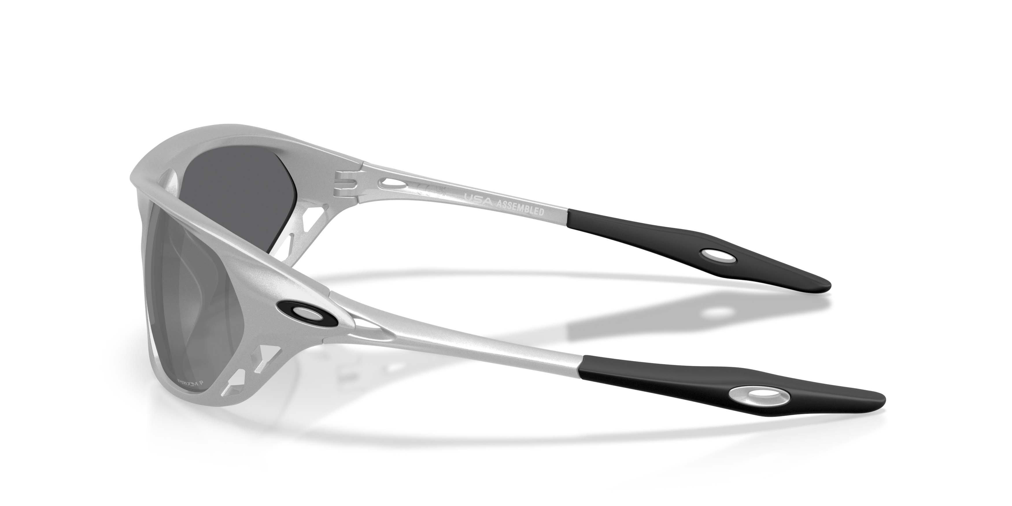 Oakley Cage Jacket Prizm Black Polarized Sunglasses - X Silver - SILVER/BLACK