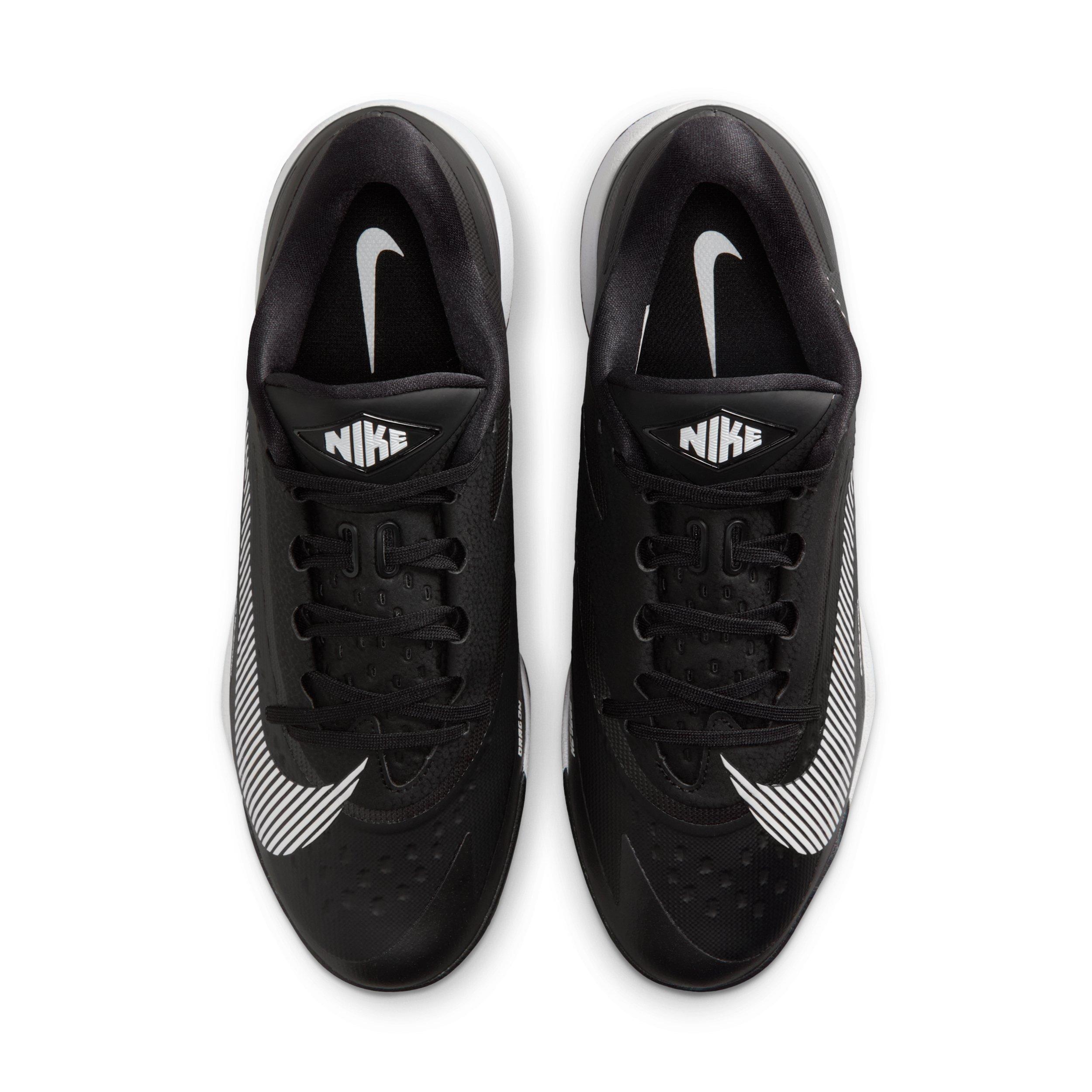 Nike Diamond Standout MCS "Black/White" Men's Baseball Cleat - BLACK/WHITE Thumbnail View 4
