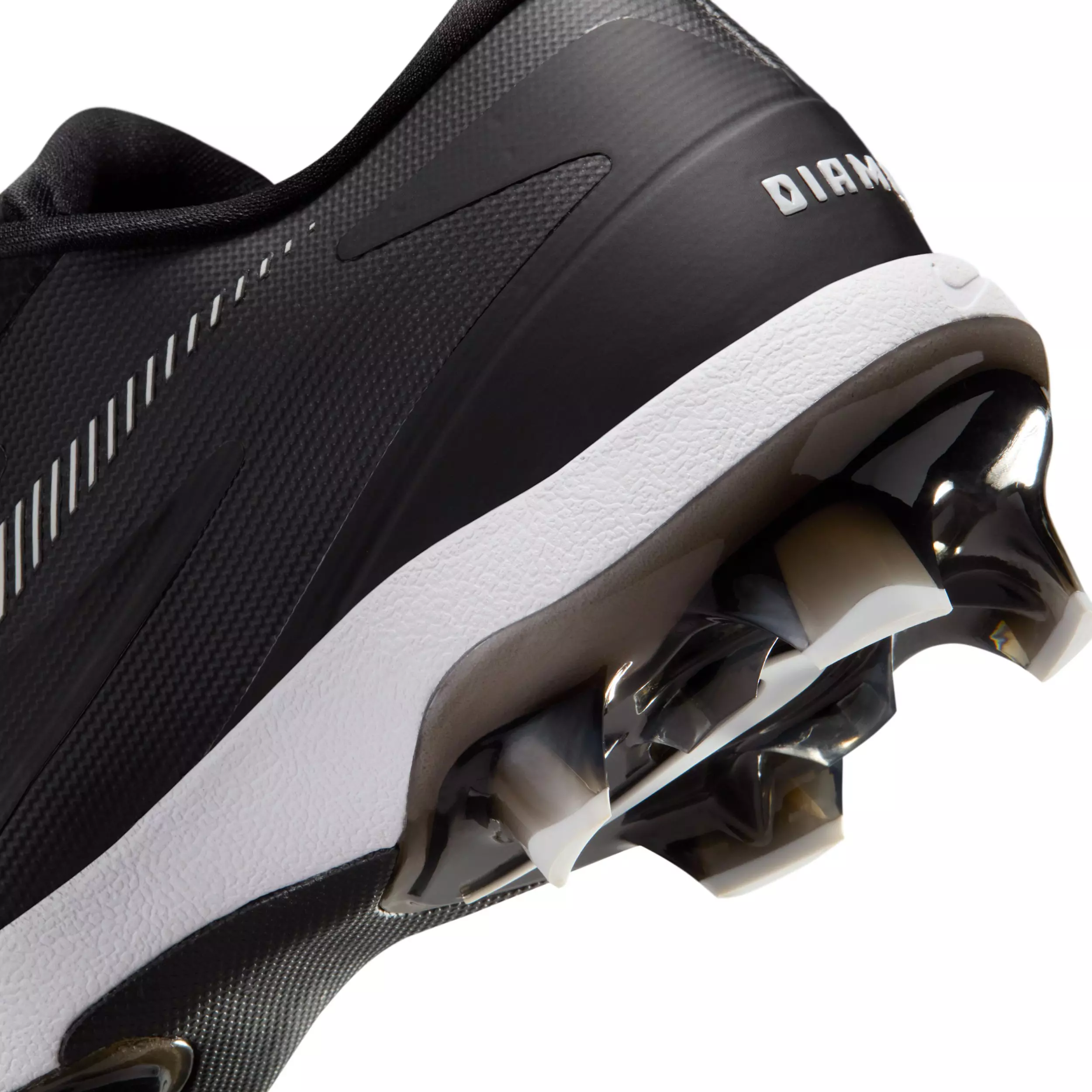 Nike Diamond Standout MCS "Black/White" Men's Baseball Cleat - BLACK/WHITE