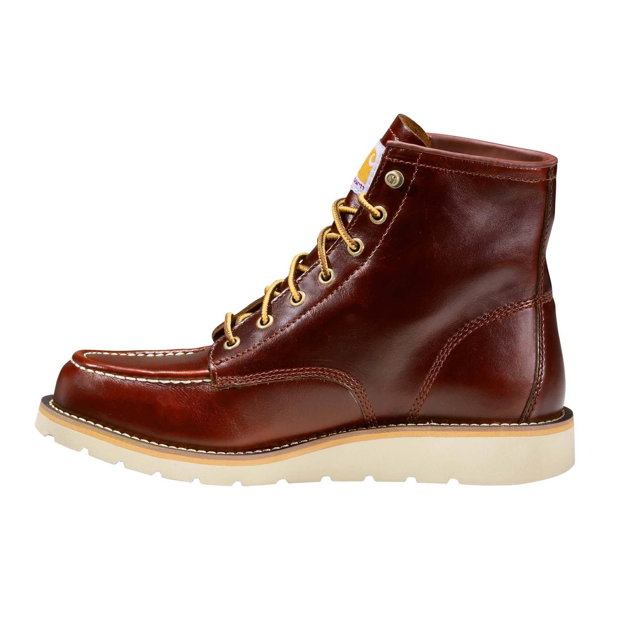Carhartt 6" Moc Toe Wedge Boot Soft Toe "Red Brown" Men's Boot - RED BROWN Thumbnail View 2