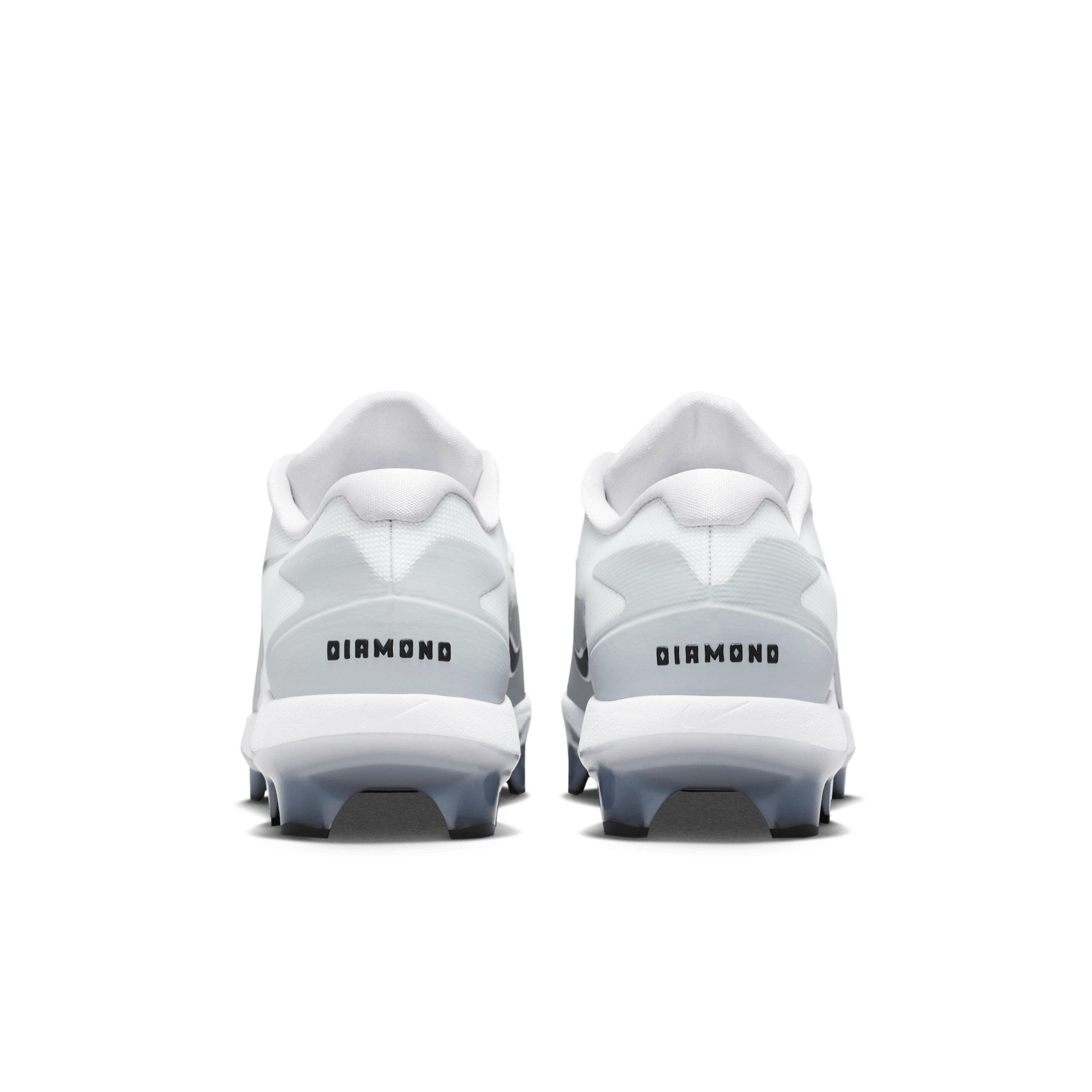 Nike Diamond Standout MCS "Wolf Grey/White/Black" Men's Baseball Cleat - GREY/WHITE/BLACK Thumbnail View 5
