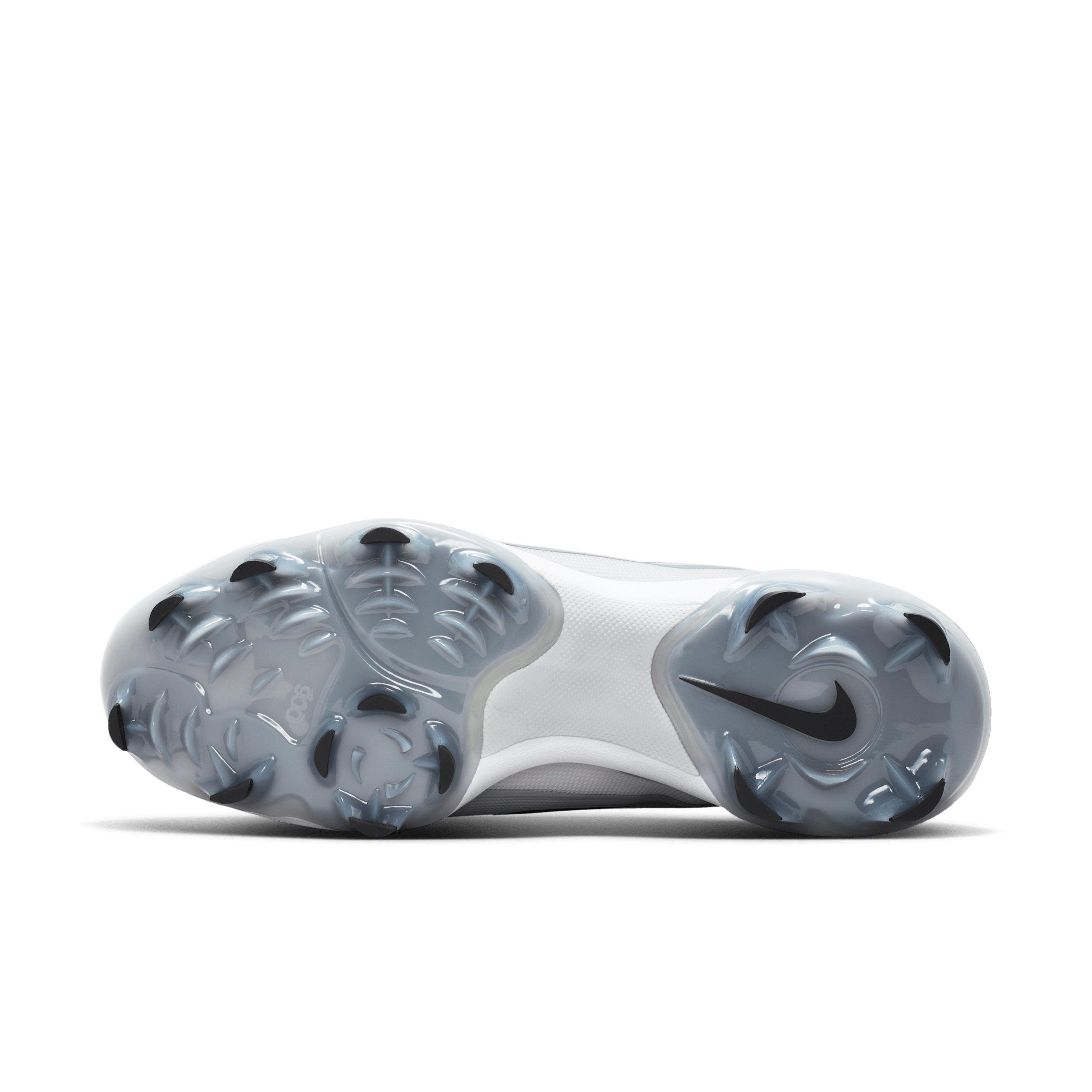 Nike Diamond Standout MCS "Wolf Grey/White/Black" Men's Baseball Cleat - GREY/WHITE/BLACK Thumbnail View 6