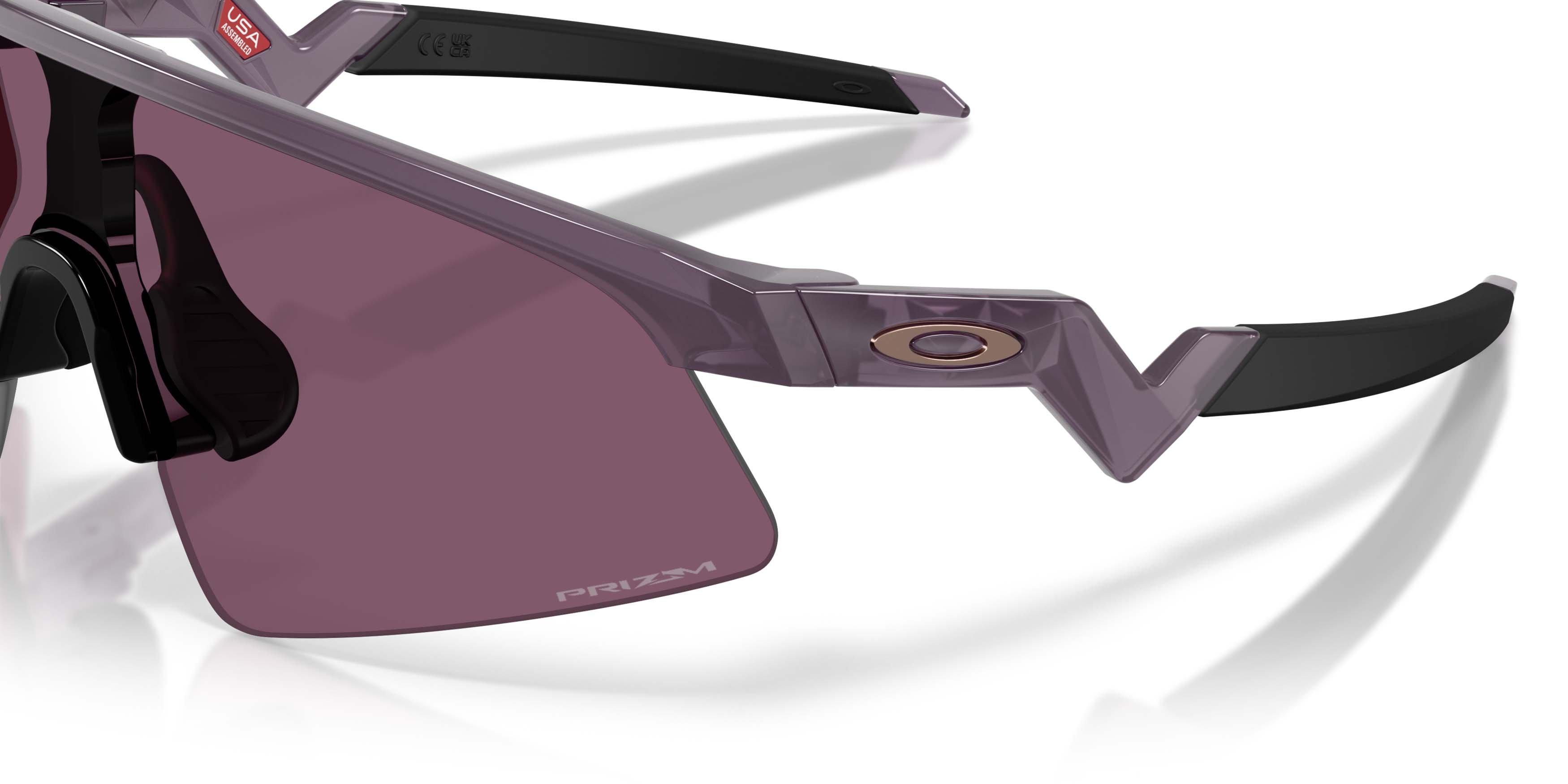 Oakley Youth Fit Resistor Sweep Prizm Indigo Sunglasses - Transparent Aubergine - PURPLE