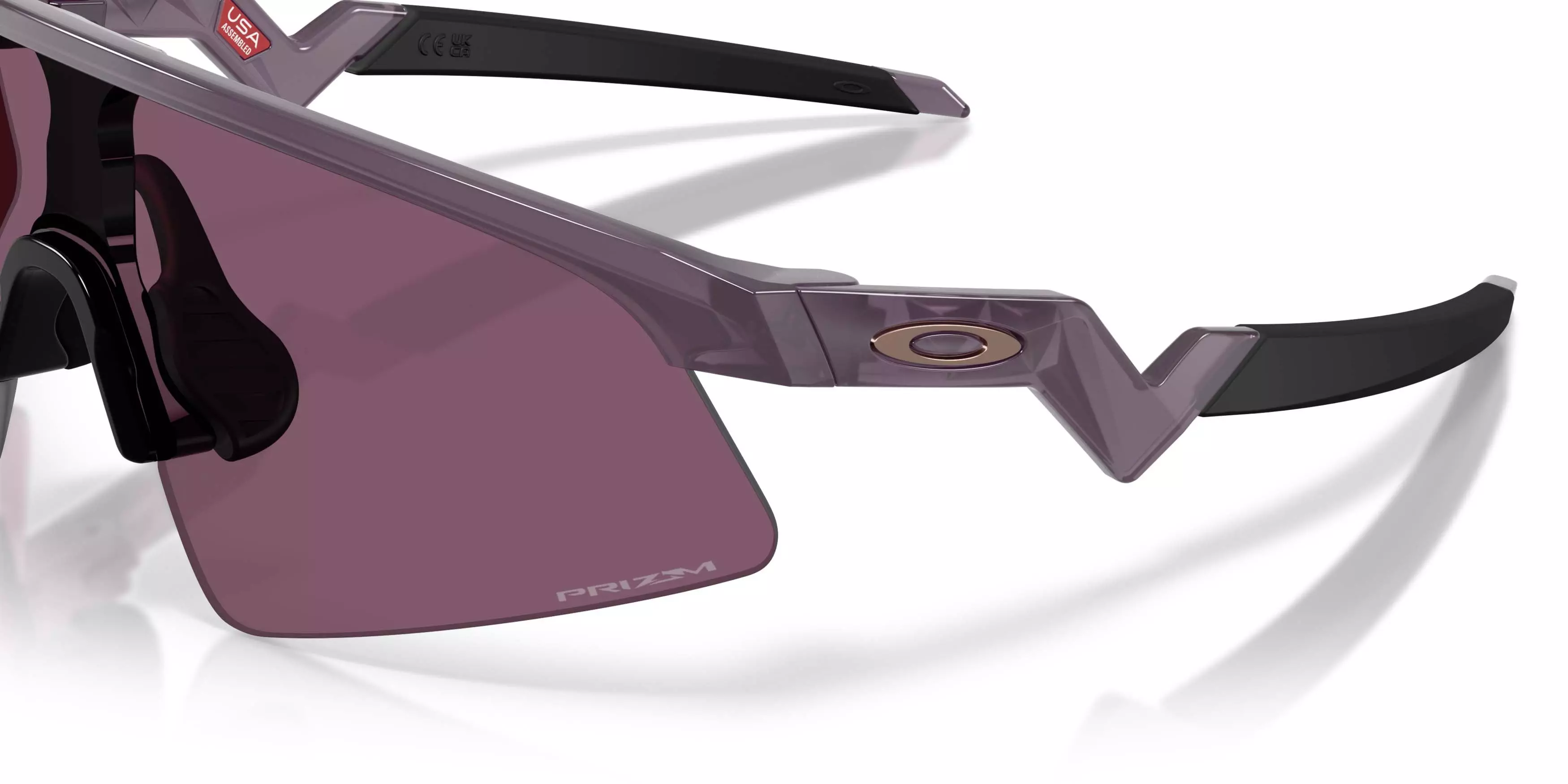 Oakley Youth Fit Resistor Sweep Prizm Indigo Sunglasses - Transparent Aubergine - PURPLE