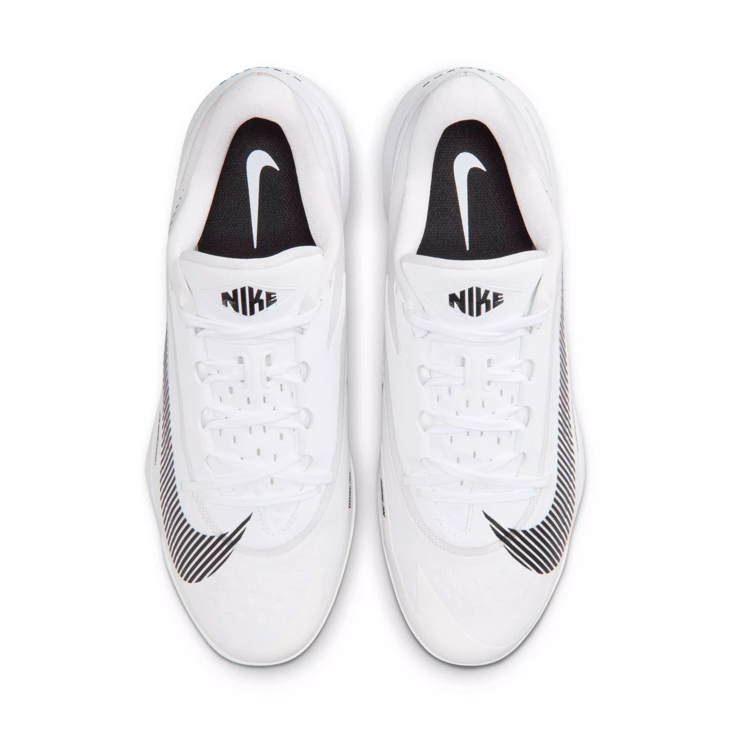 Nike Diamond Standout MCS "White/Black" Men's Baseball Cleat - WHITE/BLACK