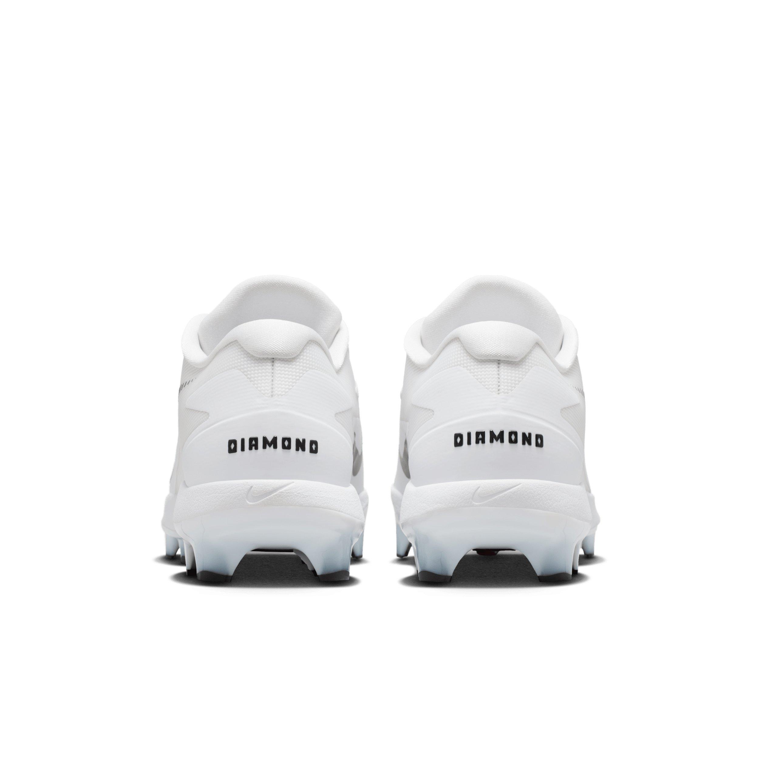 Nike Diamond Standout MCS "White/Black" Men's Baseball Cleat - WHITE/BLACK Thumbnail View 5