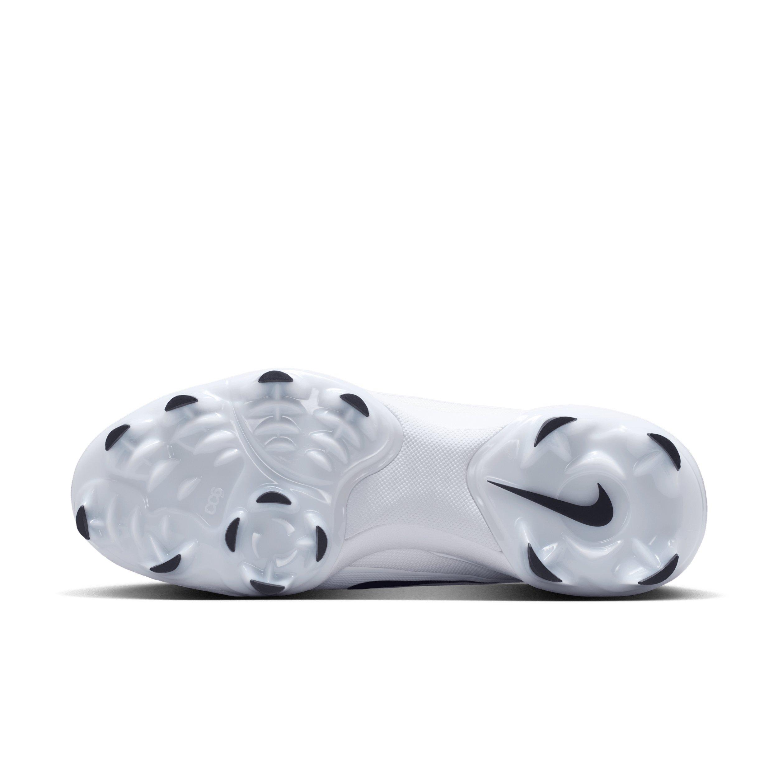 Nike Diamond Standout MCS "White/Black" Men's Baseball Cleat - WHITE/BLACK Thumbnail View 6