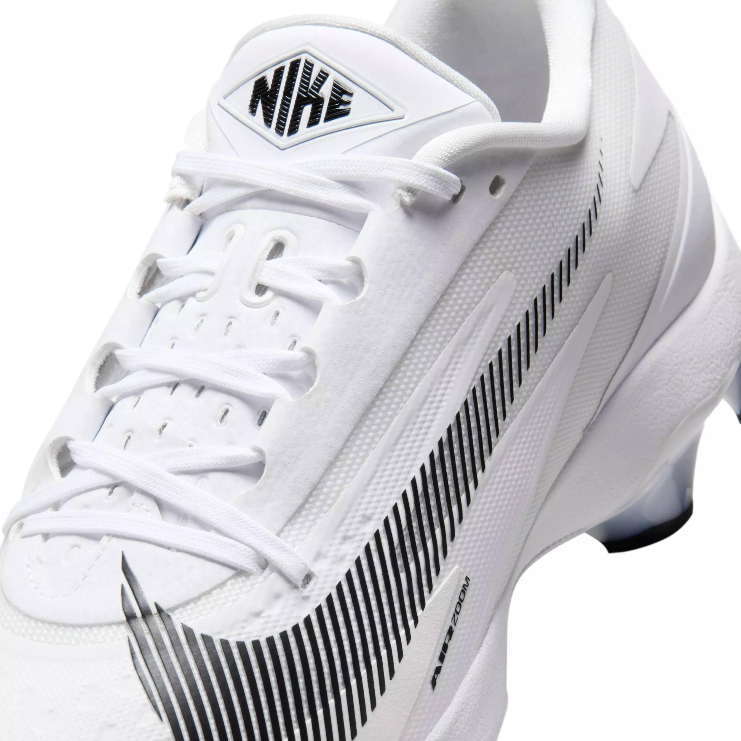 Nike Diamond Standout MCS "White/Black" Men's Baseball Cleat - WHITE/BLACK
