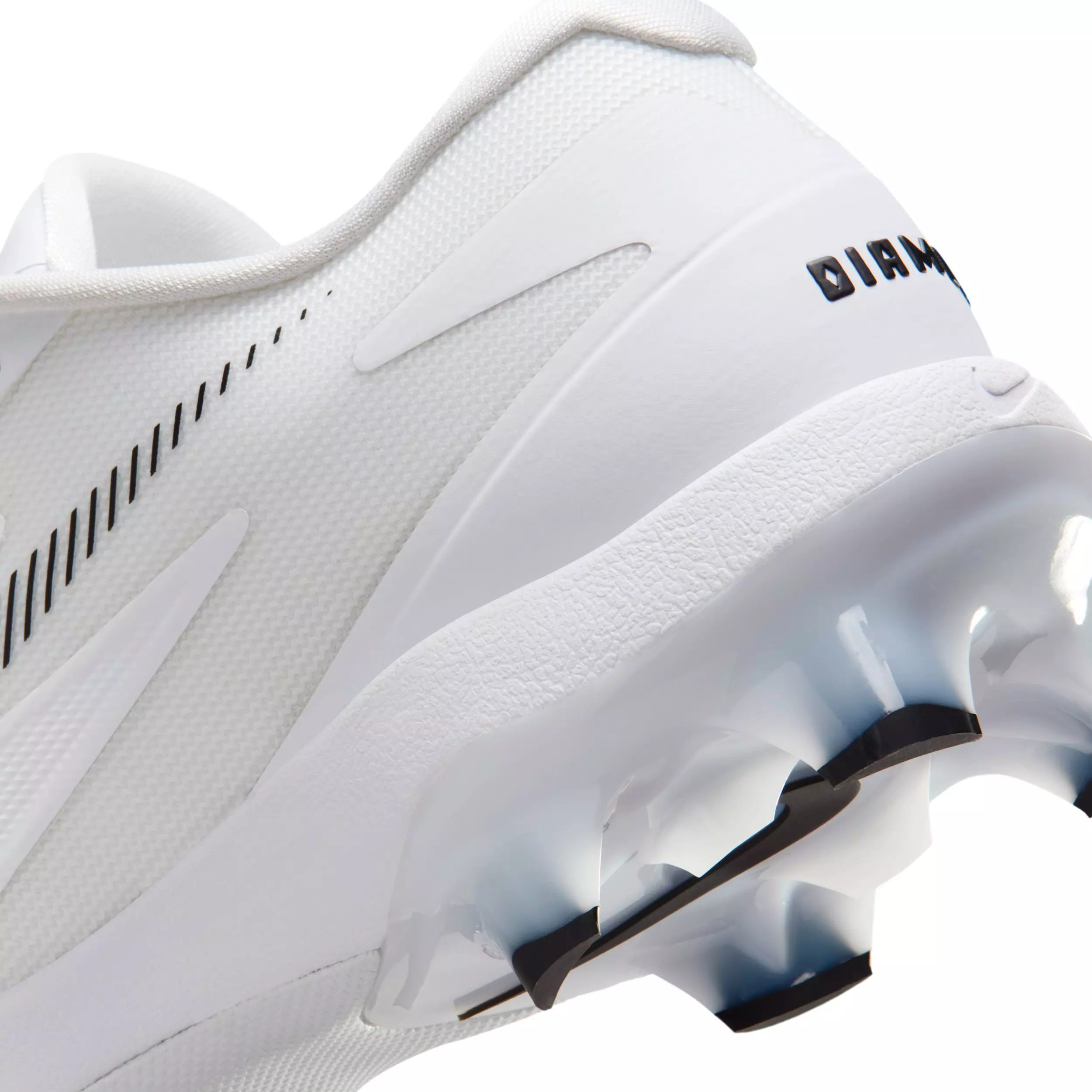 Nike Diamond Standout MCS "White/Black" Men's Baseball Cleat - WHITE/BLACK