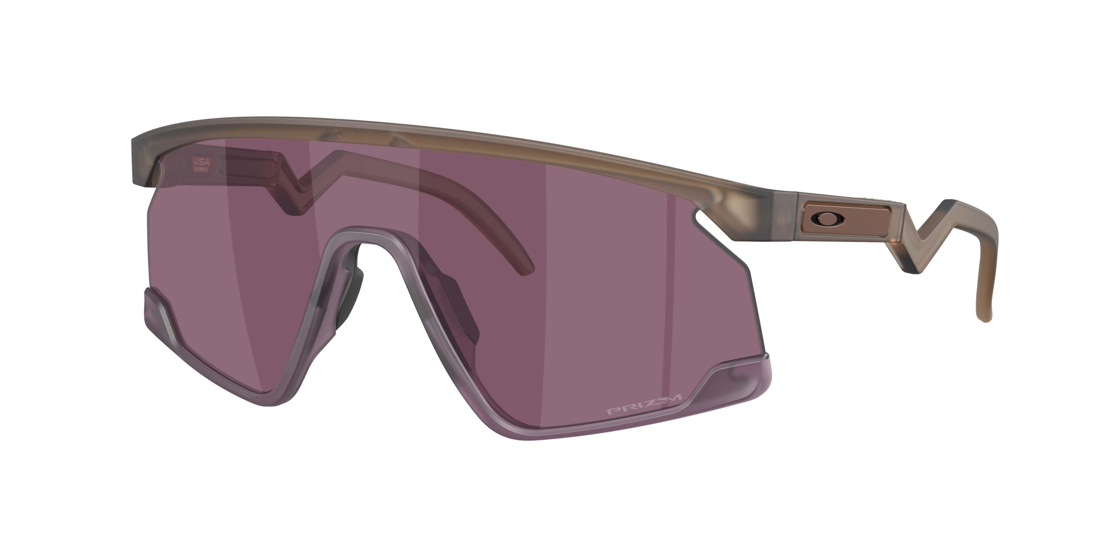 Oakley BXTR Prizm Road Black Sunglasses - Matte Brown Smoke - BROWN/BLACK