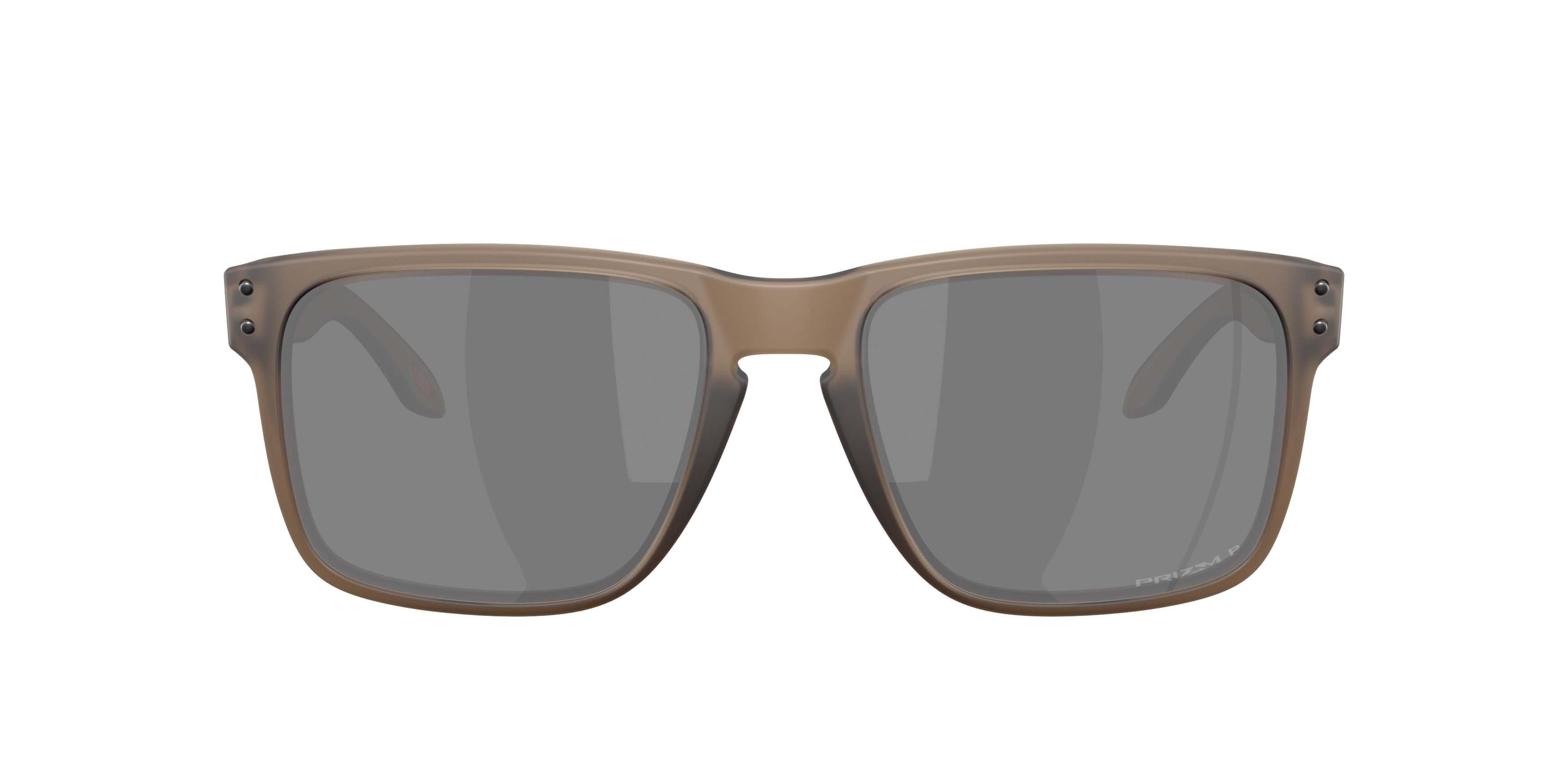 Oakley Holbrook XL Prizm Black Polarized Sunglasses - Transparent Mahogany - BROWN/BLACK