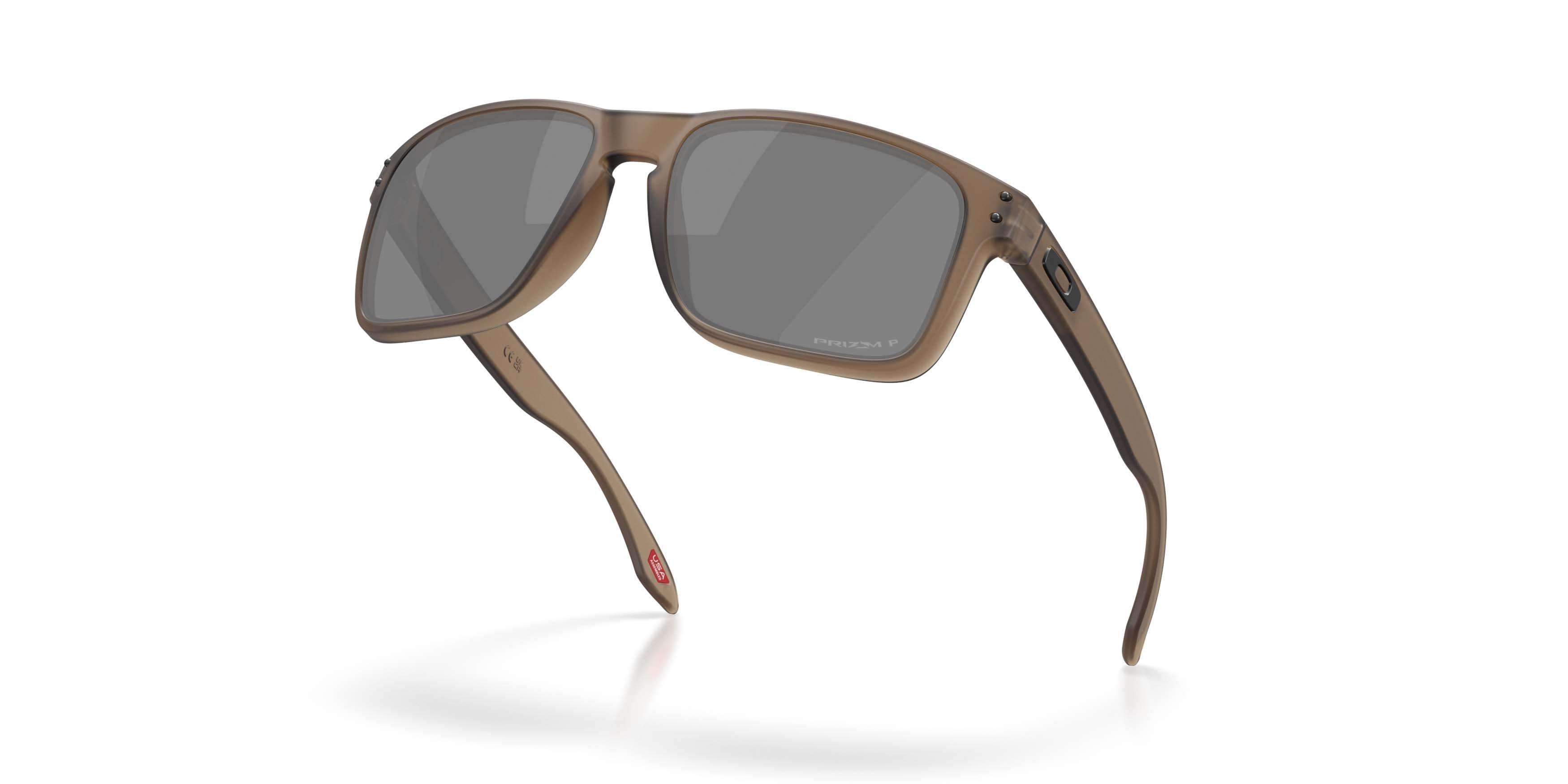 Oakley Holbrook XL Prizm Black Polarized Sunglasses - Transparent Mahogany - BROWN/BLACK