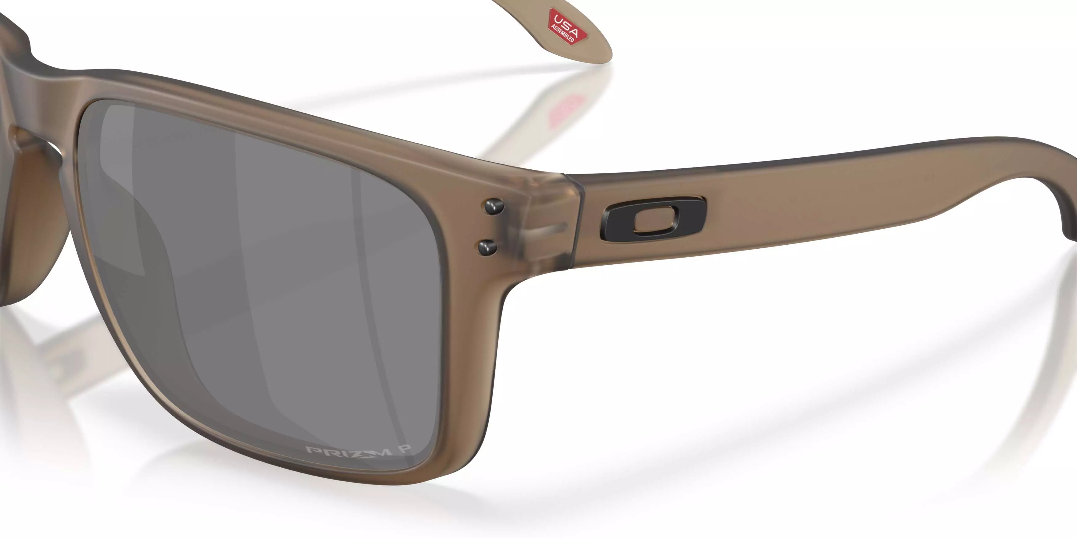 Oakley Holbrook XL Prizm Black Polarized Sunglasses - Transparent Mahogany - BROWN/BLACK