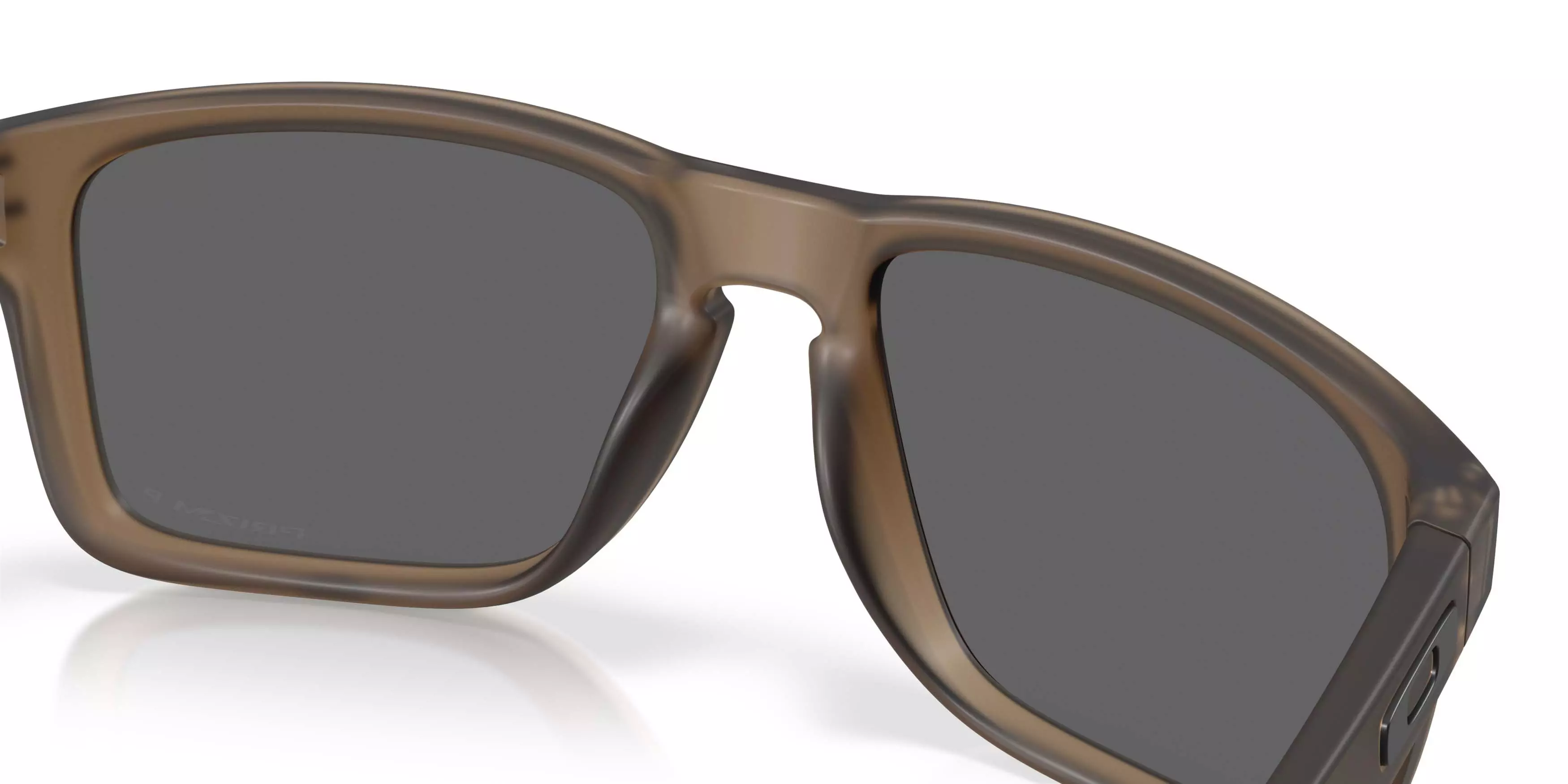 Oakley Holbrook XL Prizm Black Polarized Sunglasses - Transparent Mahogany - BROWN/BLACK