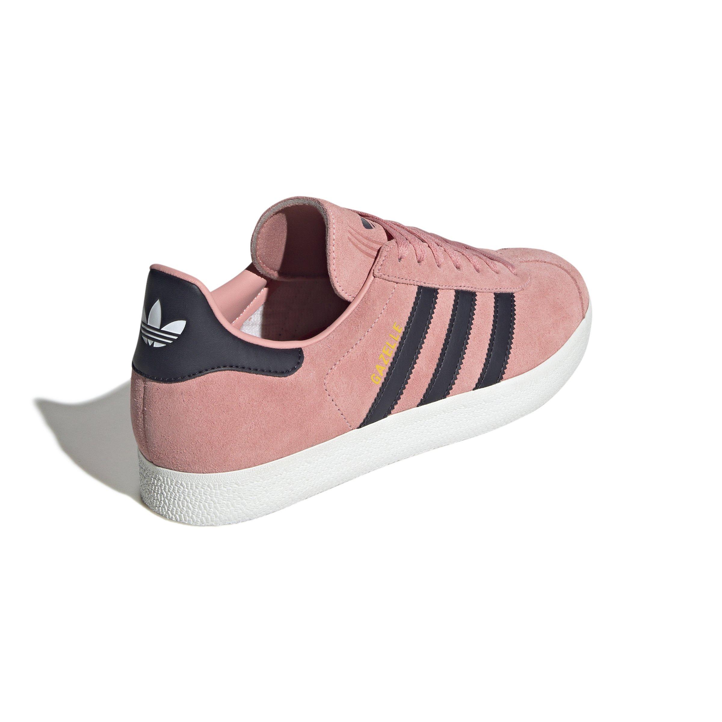 adidas Originals Gazelle "Glow Pink/Aurora Black/Core White" Men's Shoe - PINK/BLACK/WHITE Thumbnail View 4