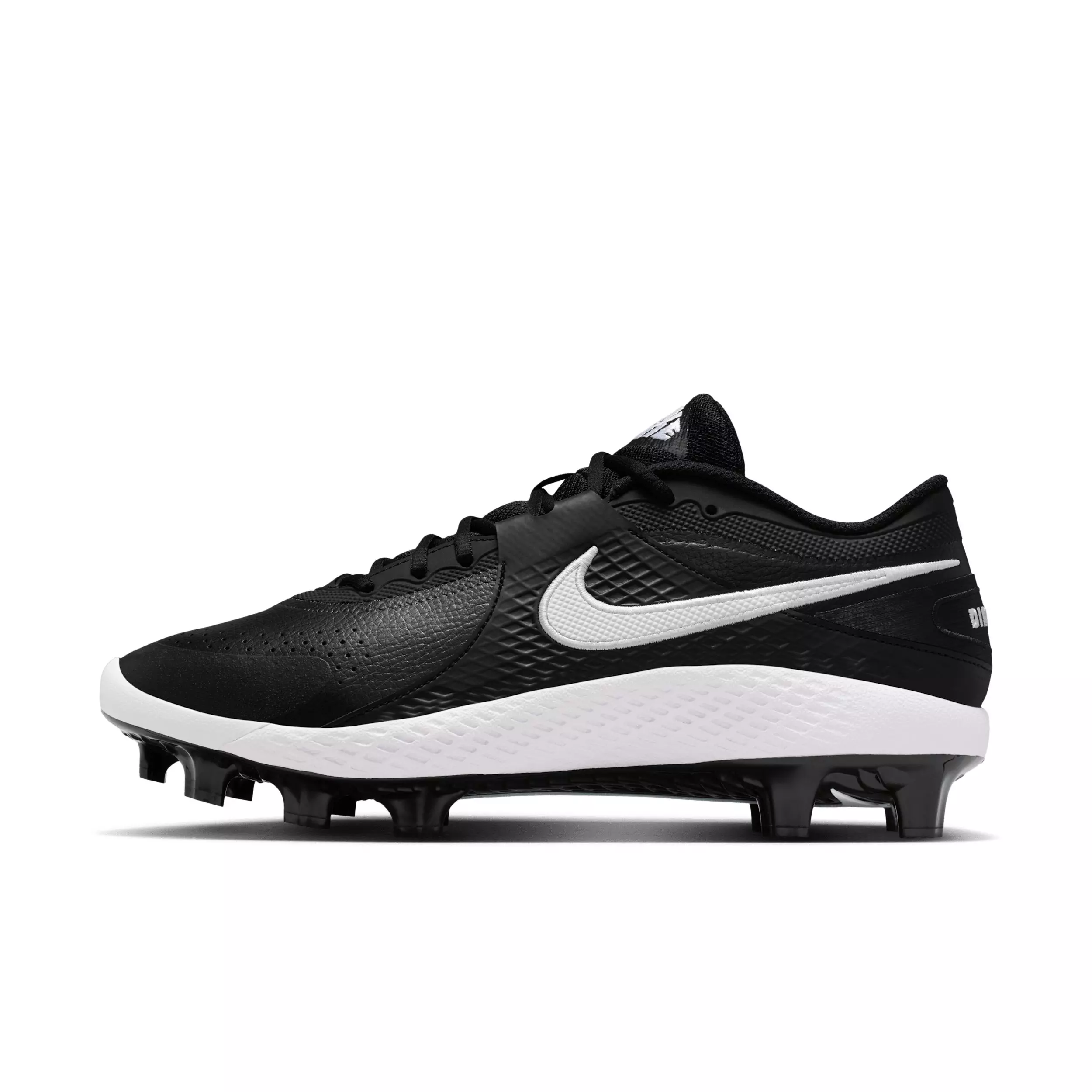 Nike Diamond Gamer MCS "Black/White" Men's Baseball Cleat - BLACK/WHITE