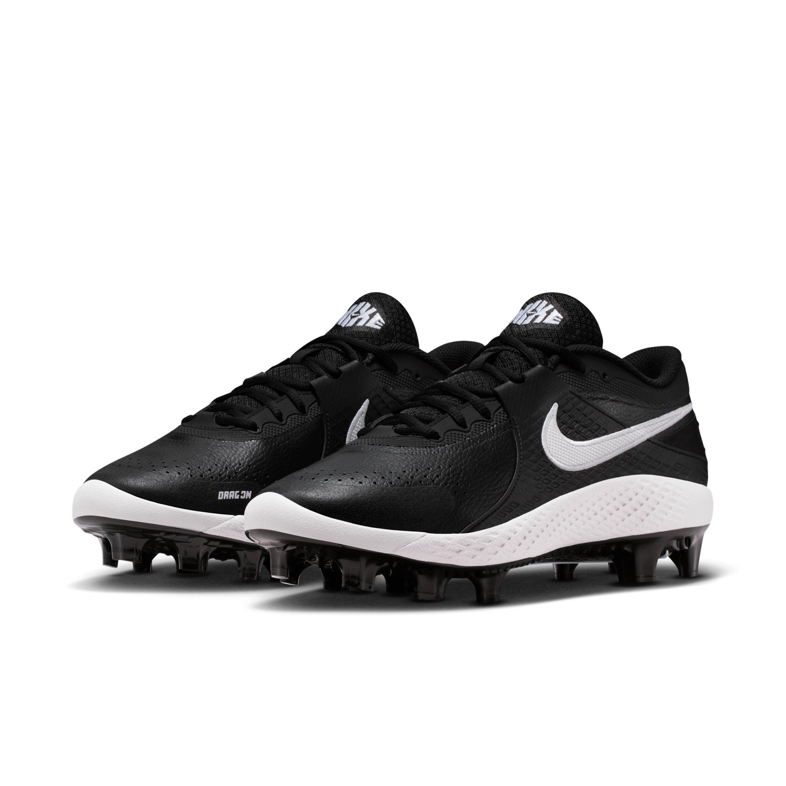 Nike Diamond Gamer MCS "Black/White" Men's Baseball Cleat - BLACK/WHITE Thumbnail View 3