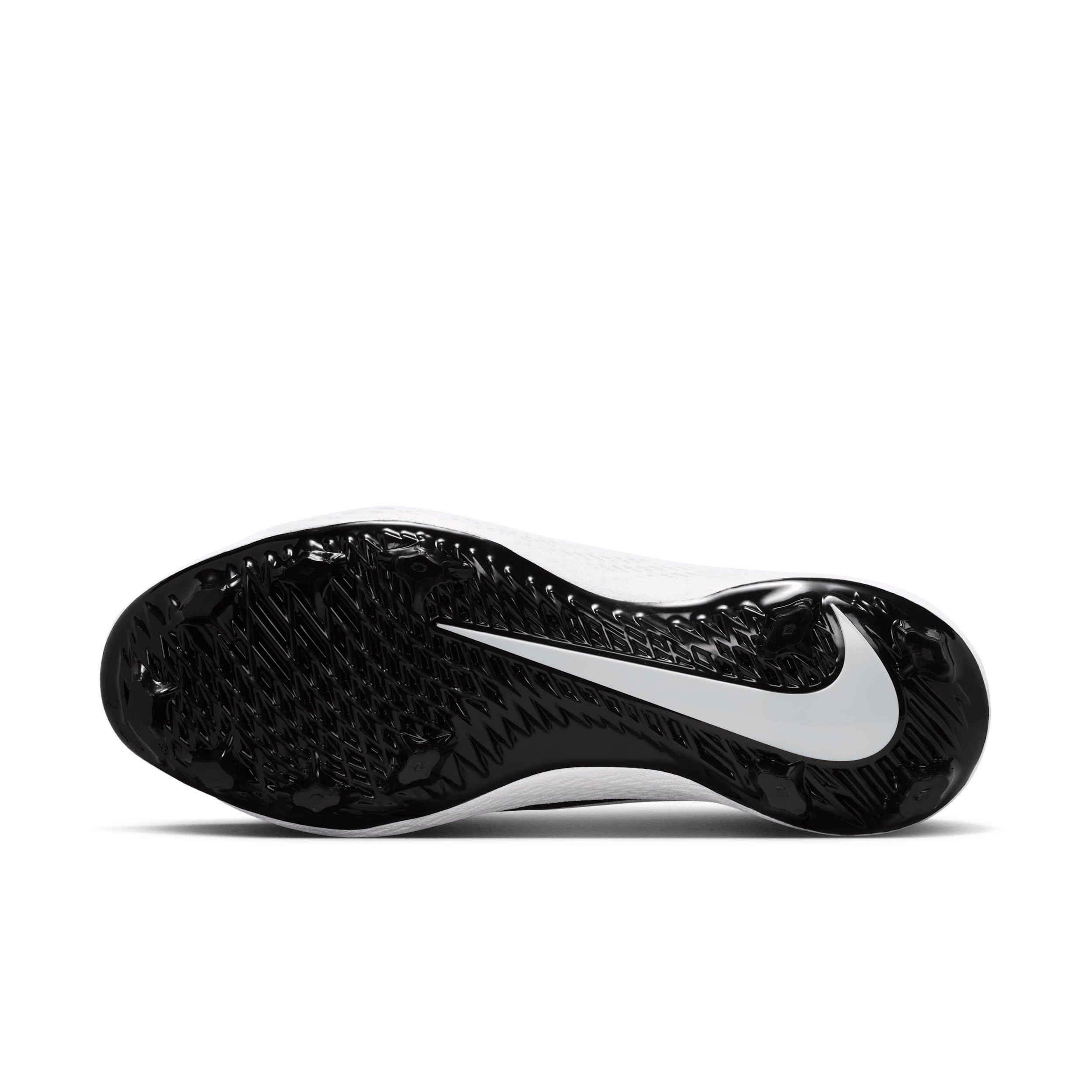 Nike Diamond Gamer MCS "Black/White" Men's Baseball Cleat - BLACK/WHITE Thumbnail View 6