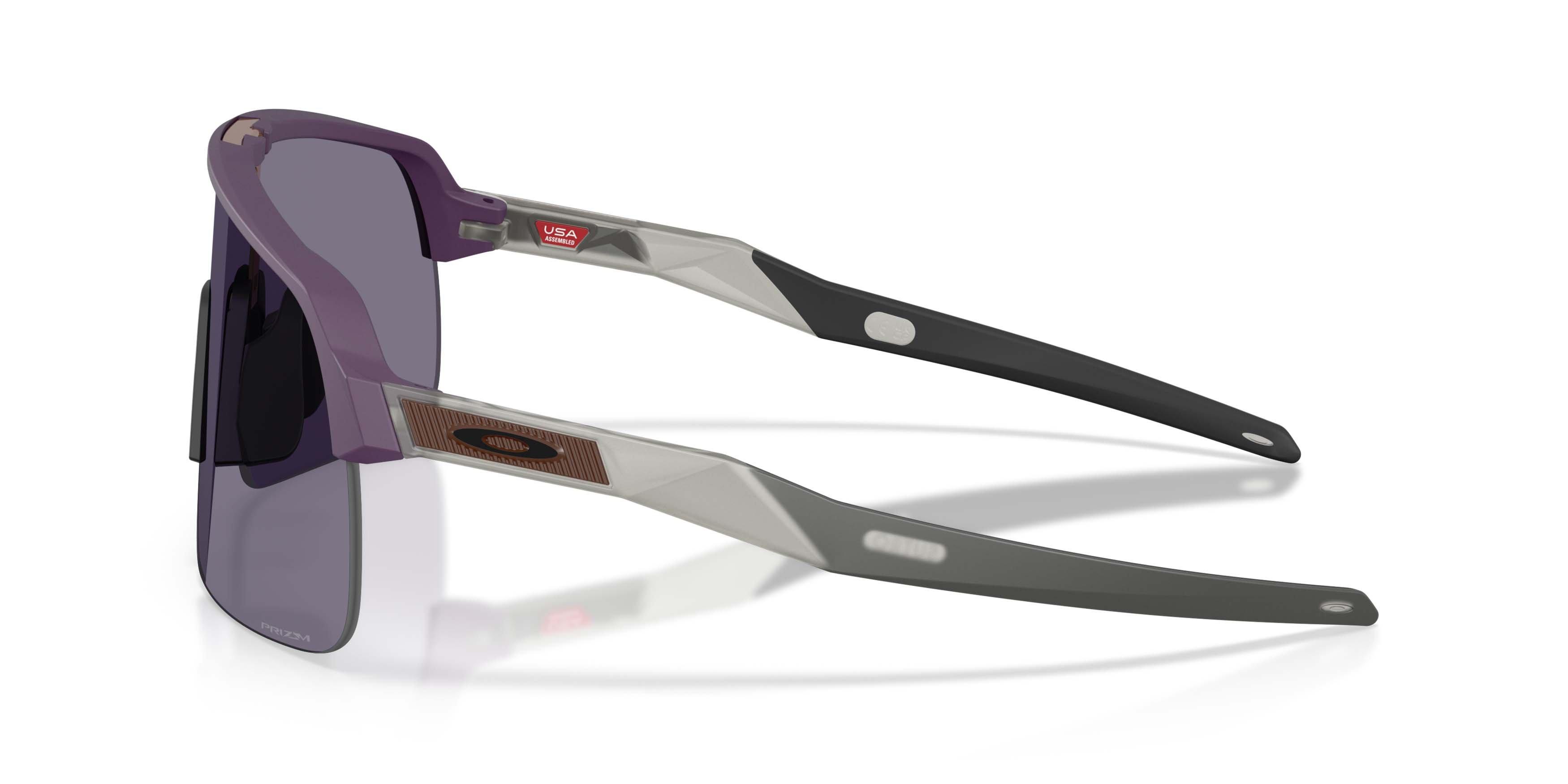 Oakley Sutro Lite Prizm Grey Sunglasses - Matte Aubergine - PURPLE/GREY